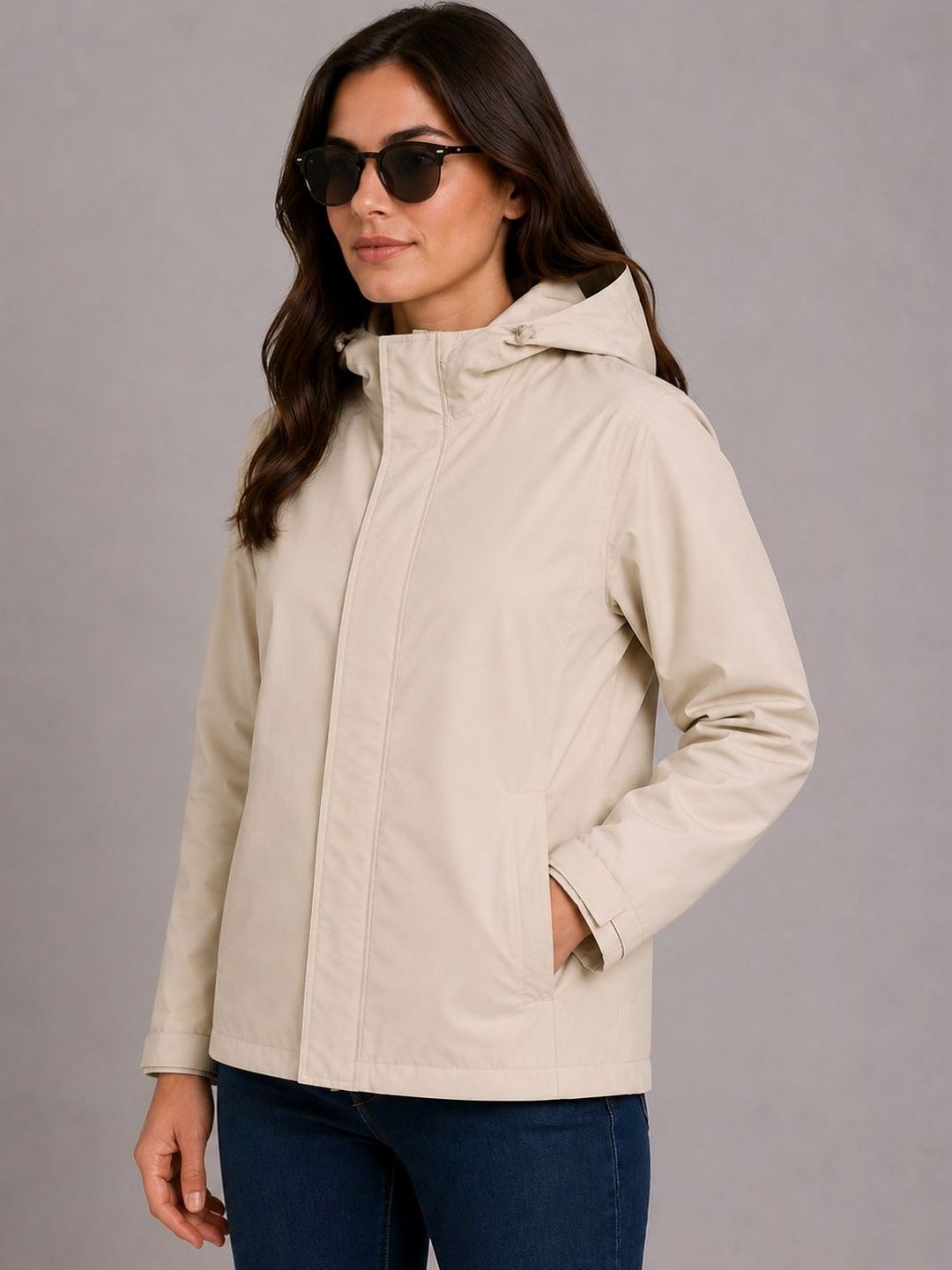 HOUSE OF VEDAS Waterproof Hooded Rain Jacket-picture-33
