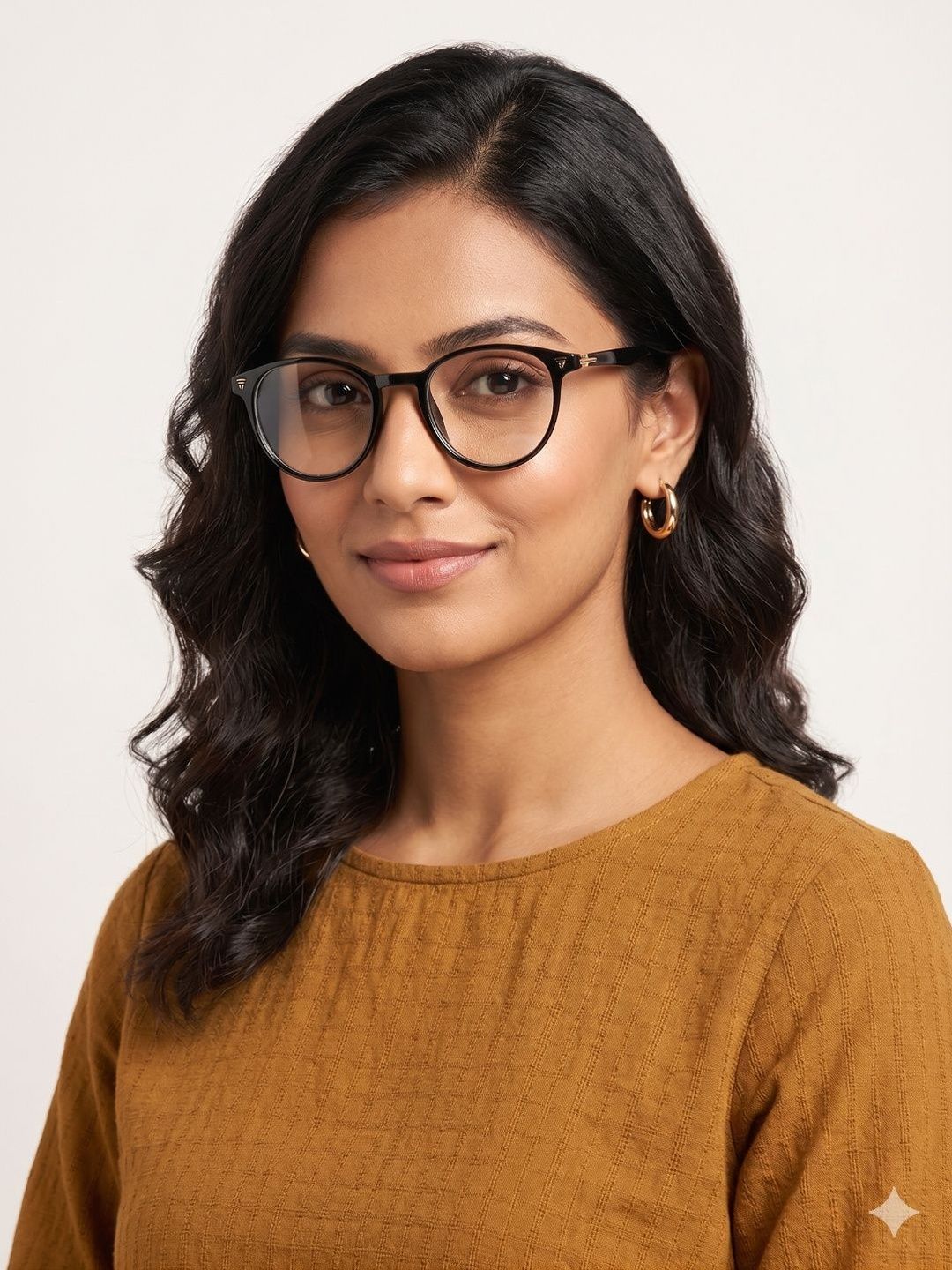 SZN Unisex Clear Lens & Black Round Sunglasses with-picture-57