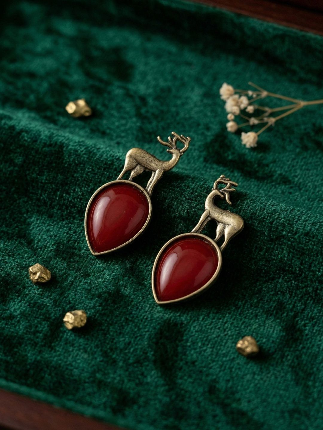 Bhagya Lakshmi Animal Shaped Drop Earrings-picture-55