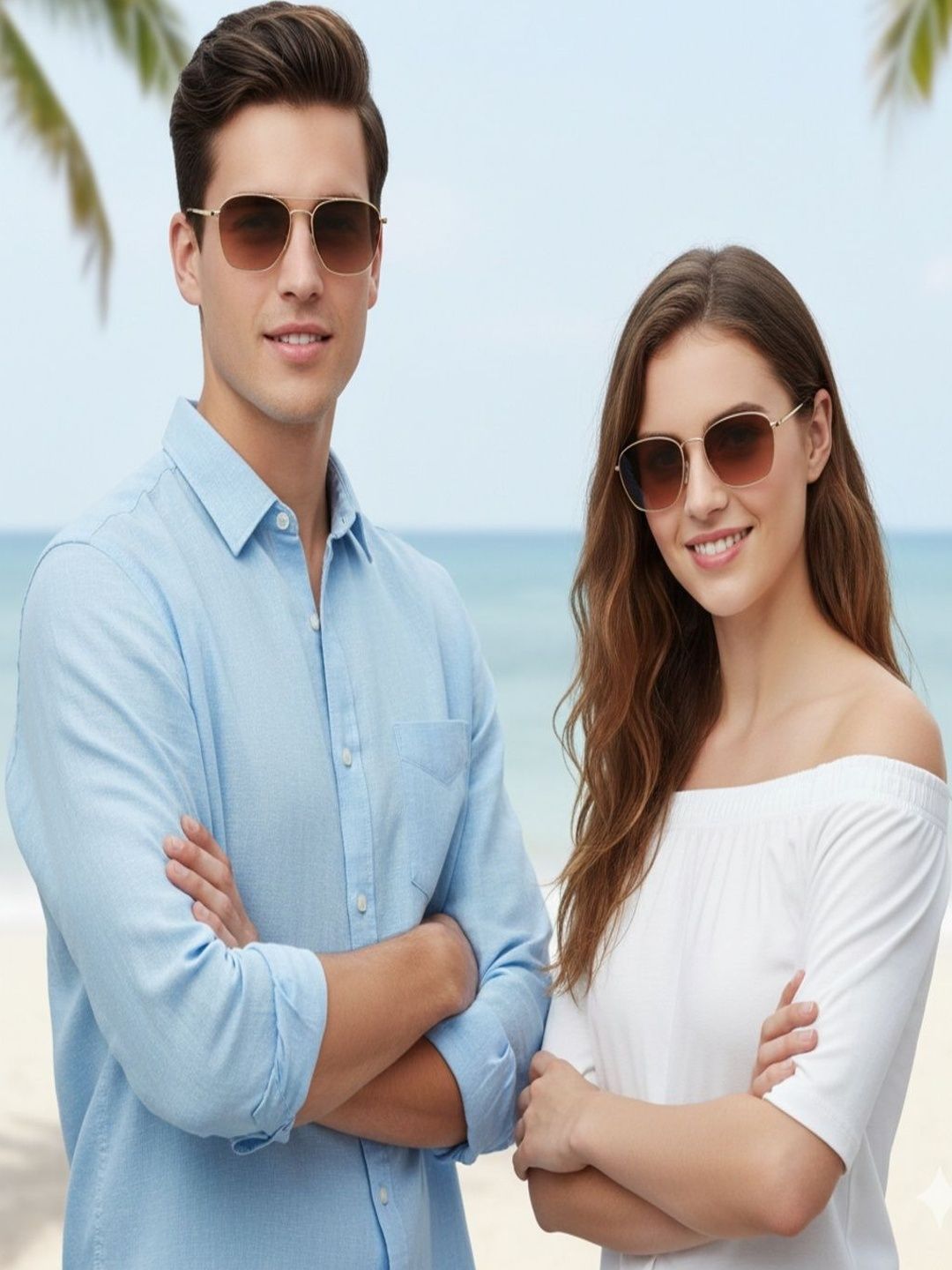 SZN Unisex Brown Lens & Gold-Toned Other Sunglasses with-picture-20