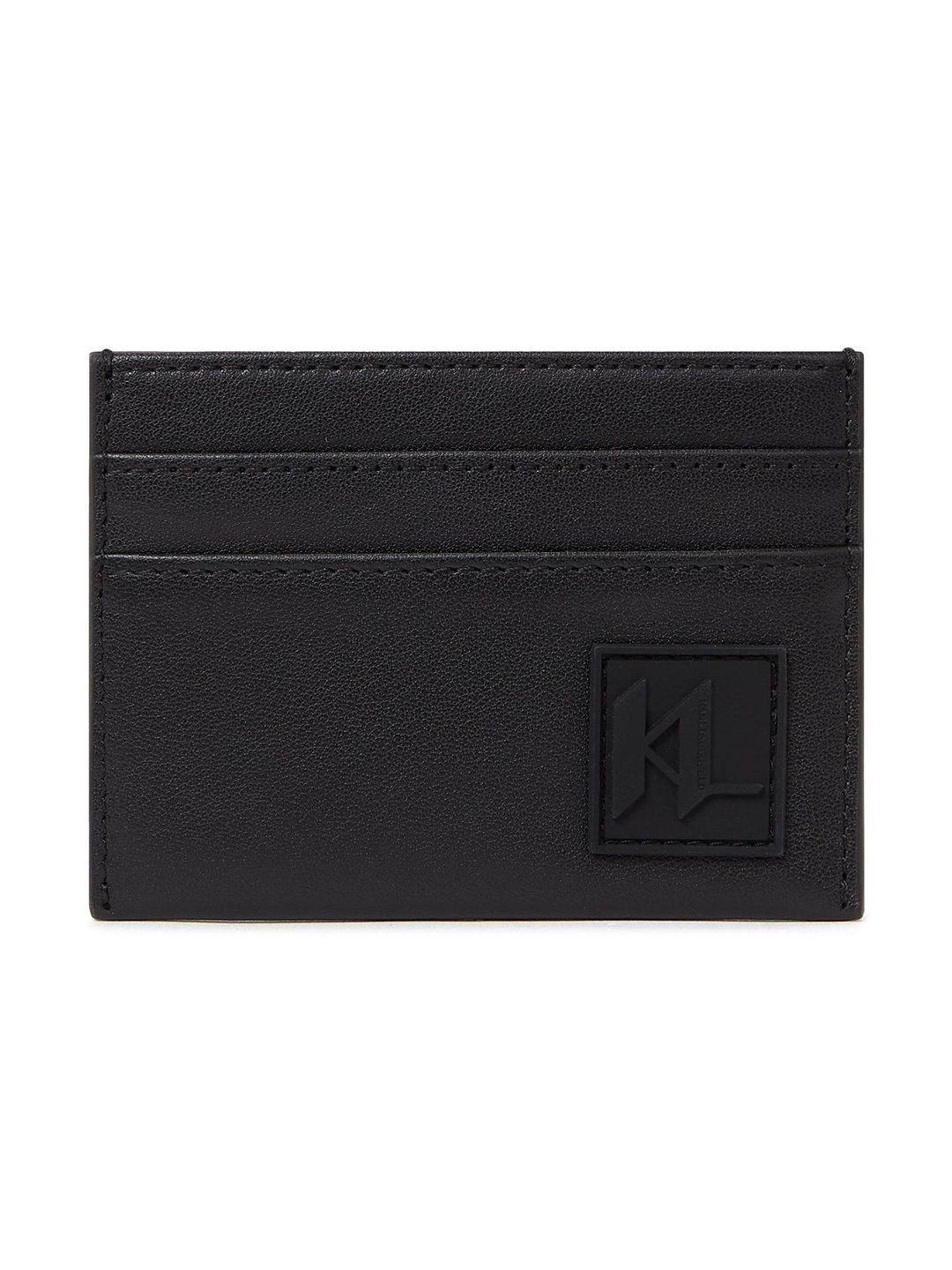Karl Lagerfeld Men Black Monogram Patch Cardholder-picture-41