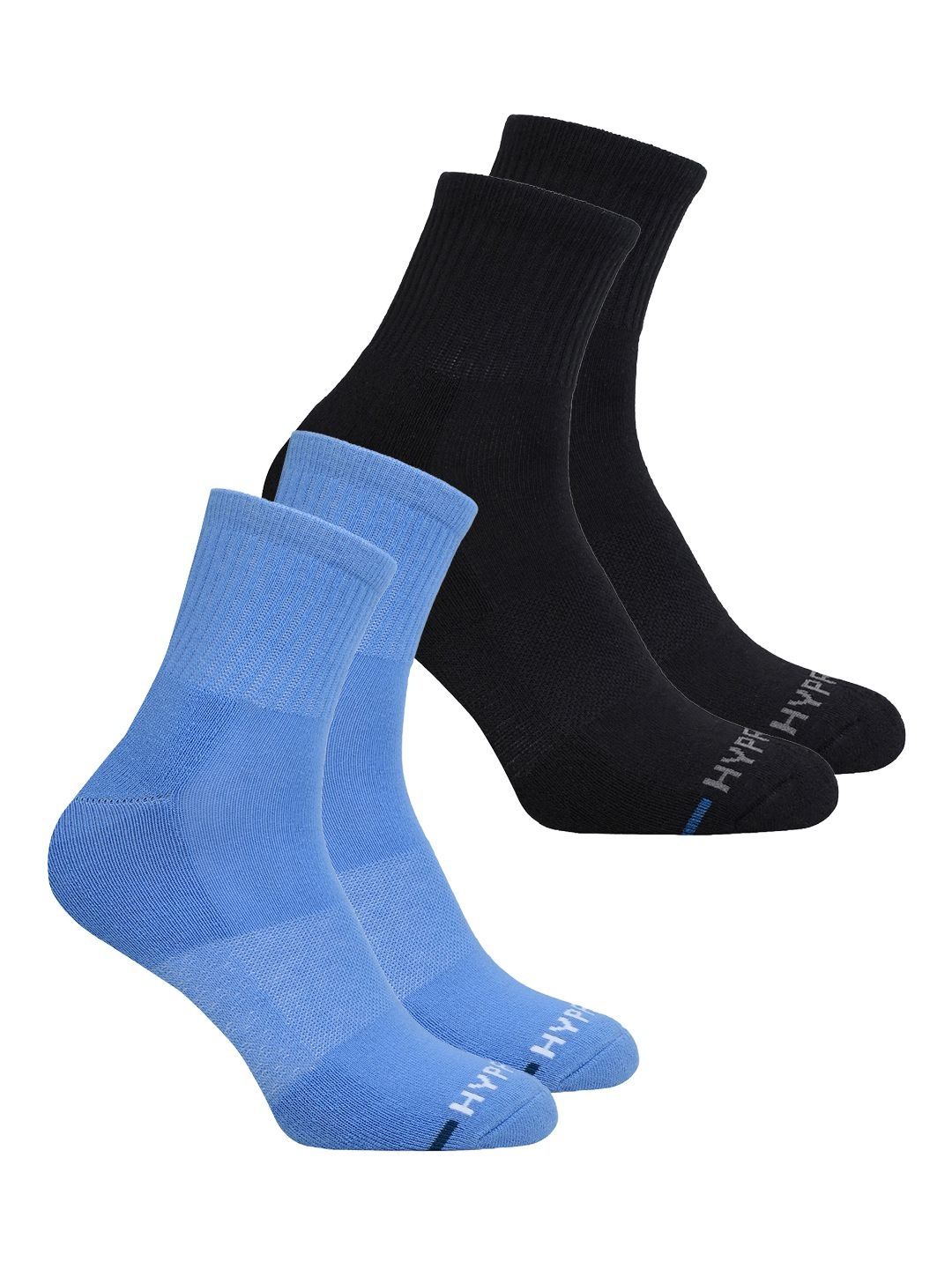 HYPR FIT Unisex Pack of 2 Cotton Calf Length Socks-picture-43