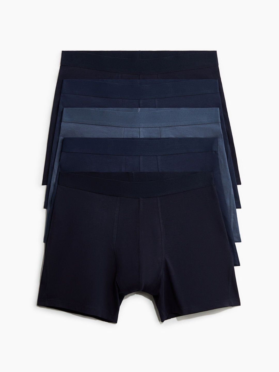 H&M 5-pack Mid Trunks With Lycra-picture-15