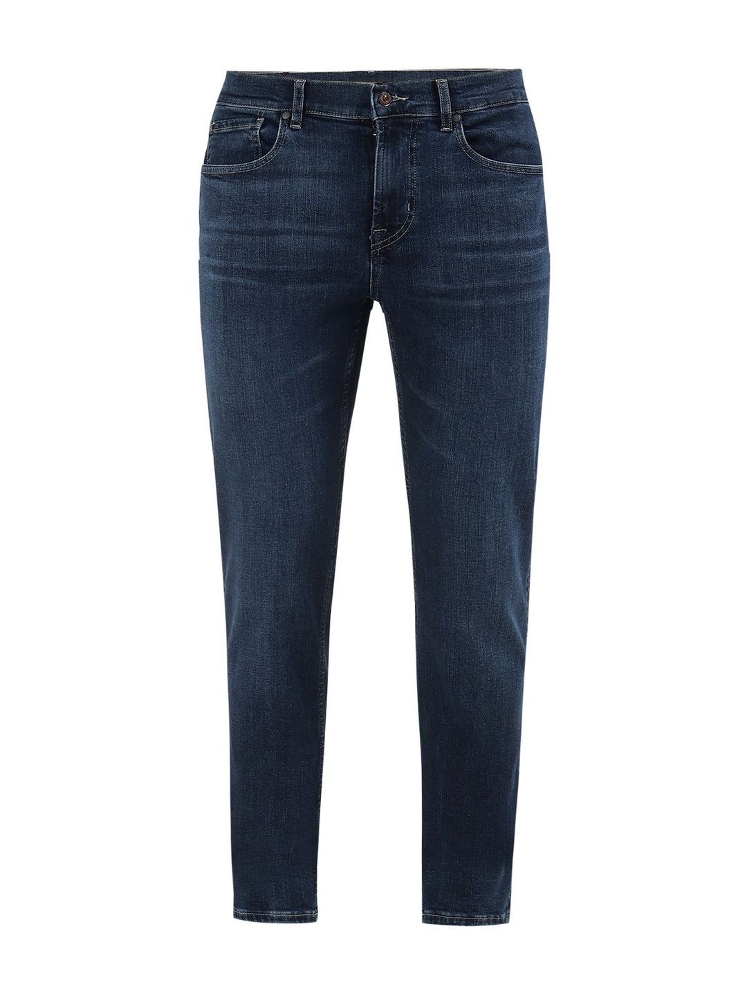 7 For All Mankind Men Slim Fit Mid-Rise Light Fade Stretchable Jeans-picture-53