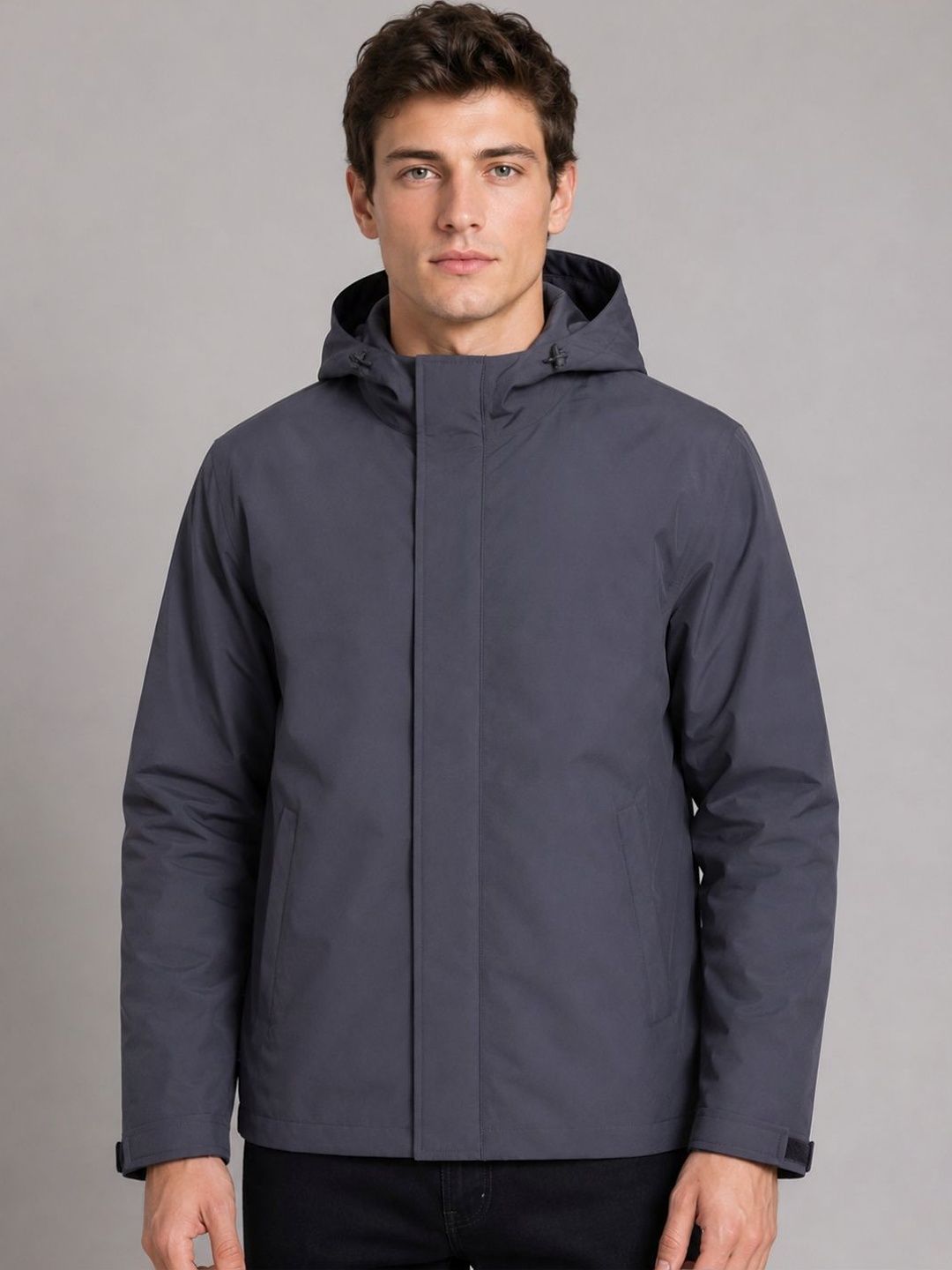 HOUSE OF VEDAS Waterproof Hooded Rain Jacket-picture-43