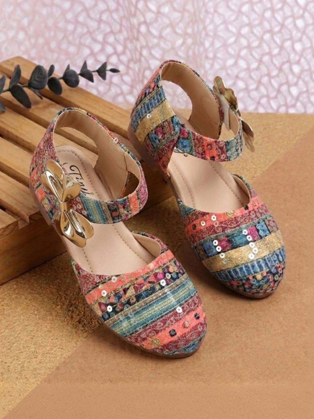 Tiny Bugs Girls Printed Mules Flats-picture-14