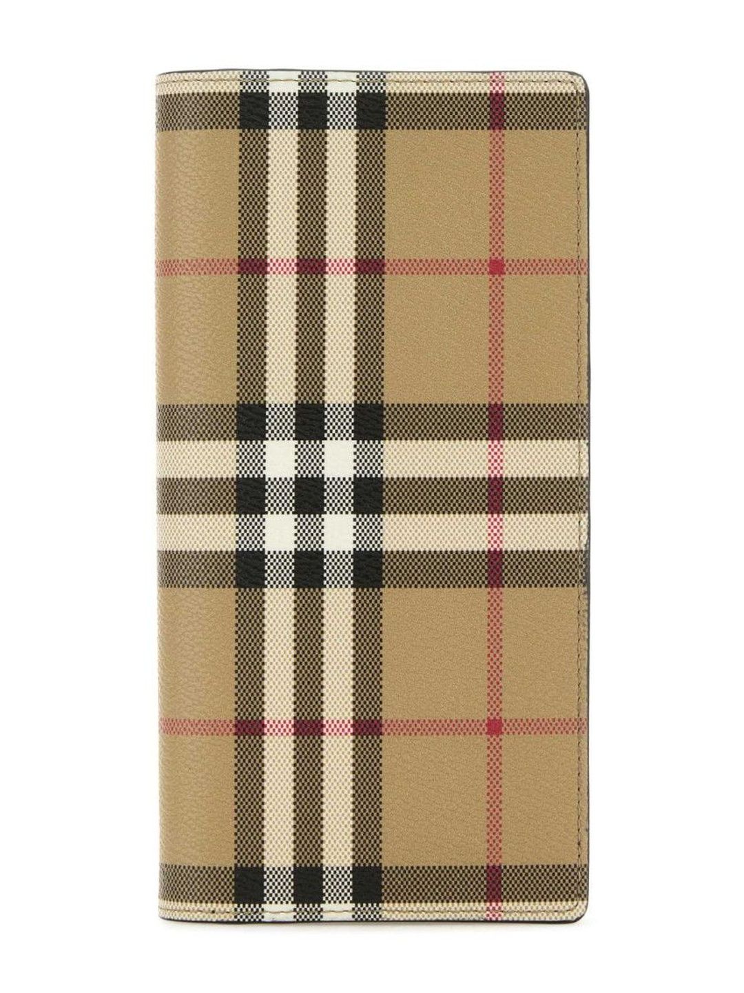 Beige Printed Canvas Wallet-image-44