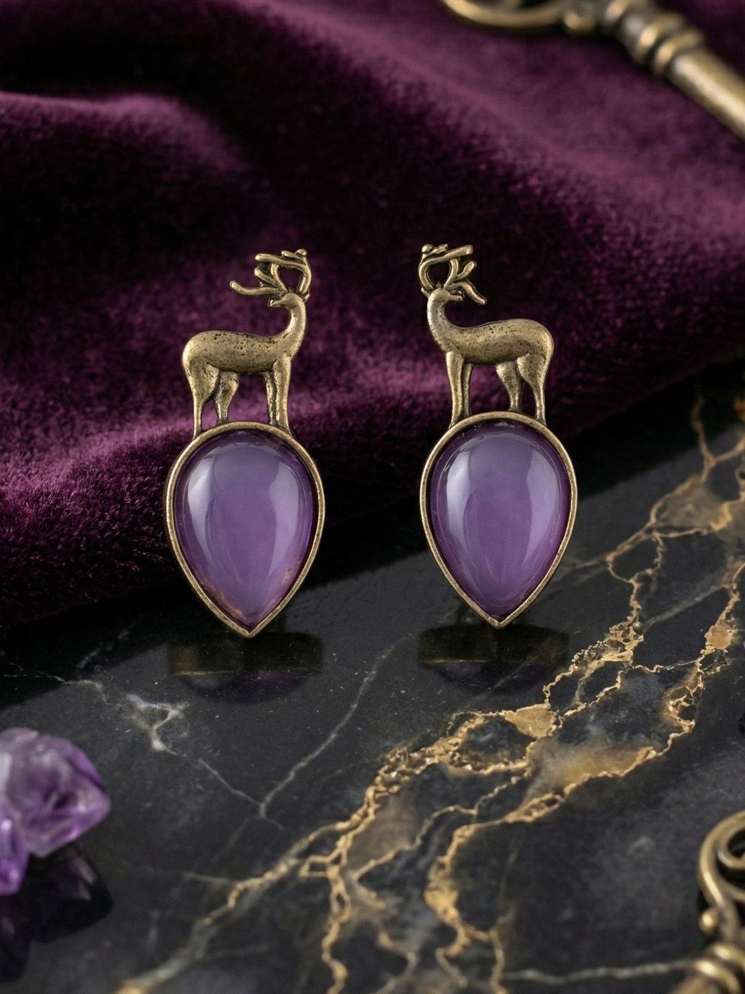 Bhagya Lakshmi Animal Shaped Studs Earrings-picture-22