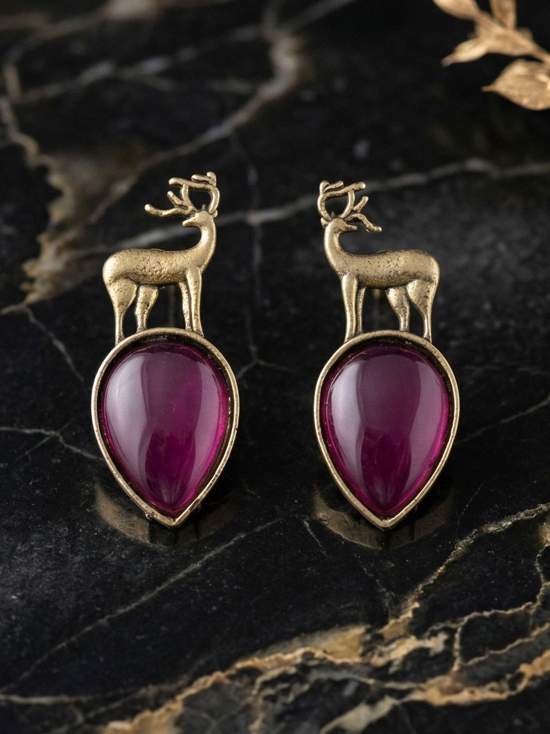 Bhagya Lakshmi Animal Shaped Drop Earrings-picture-18