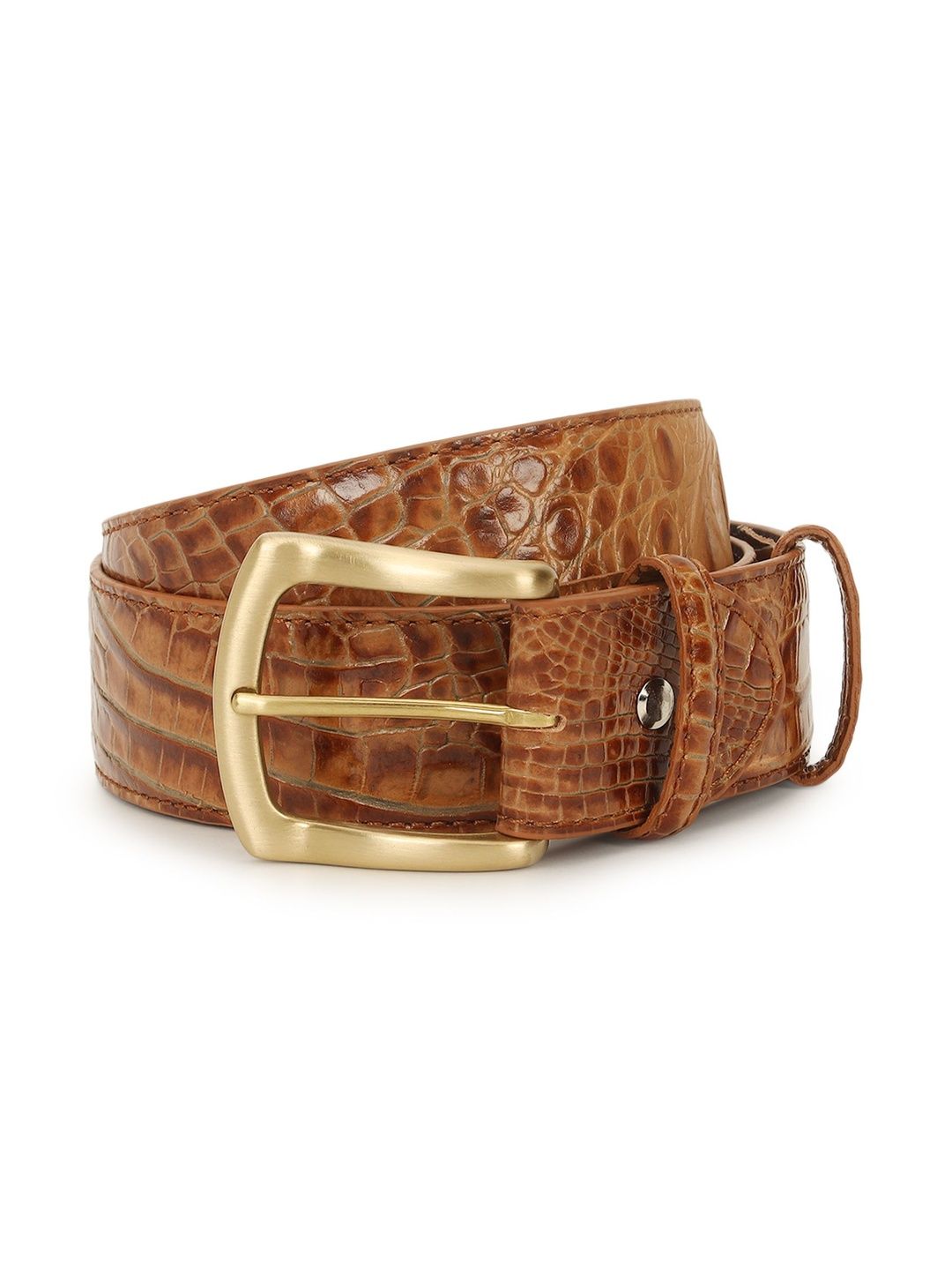 ELLIOT RHODES Men Textured Leather Formal Belt-picture-35