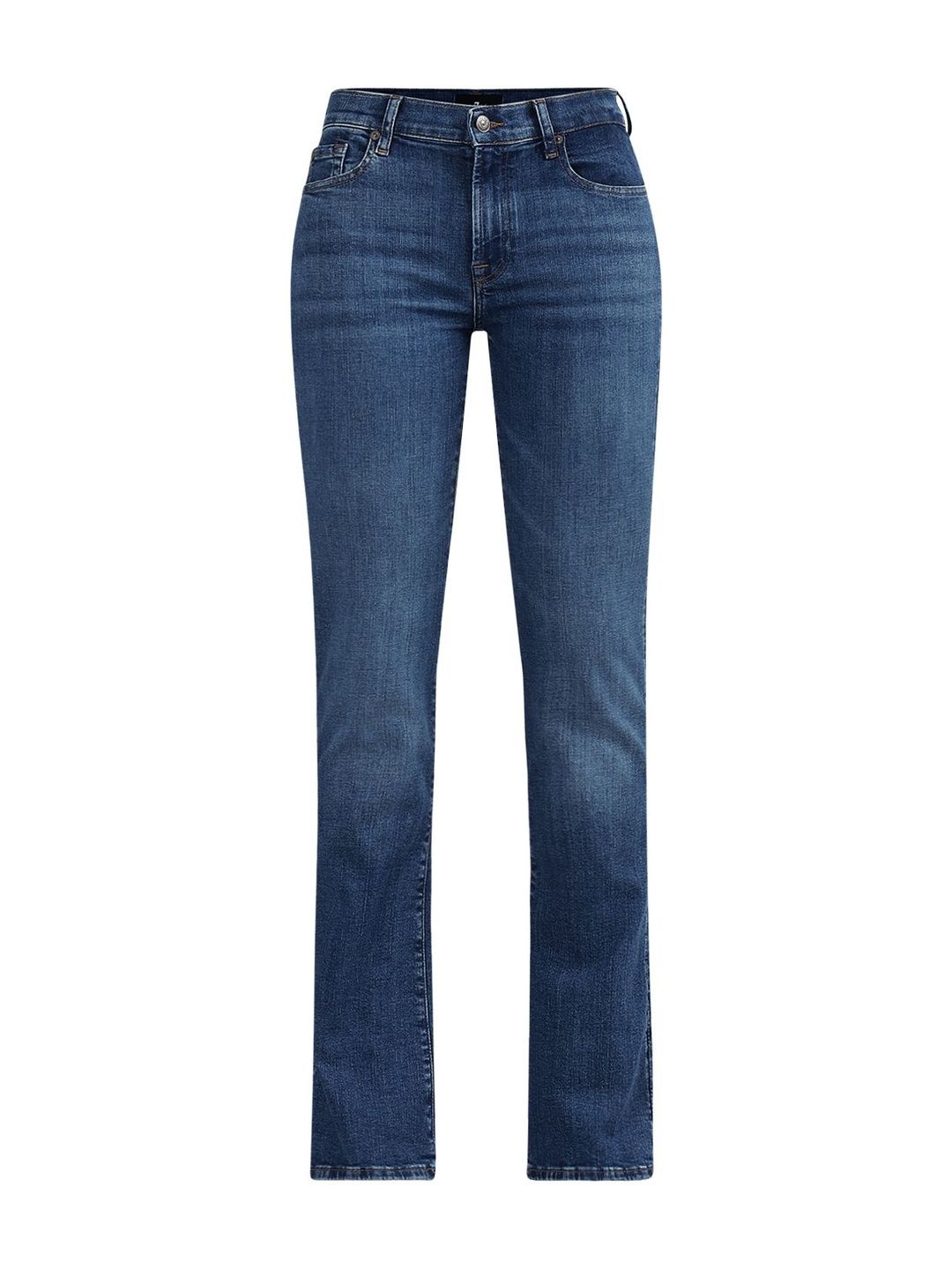 7 For All Mankind Women Slim Fit Mid-Rise Light Fade Stretchable Jeans-picture-55
