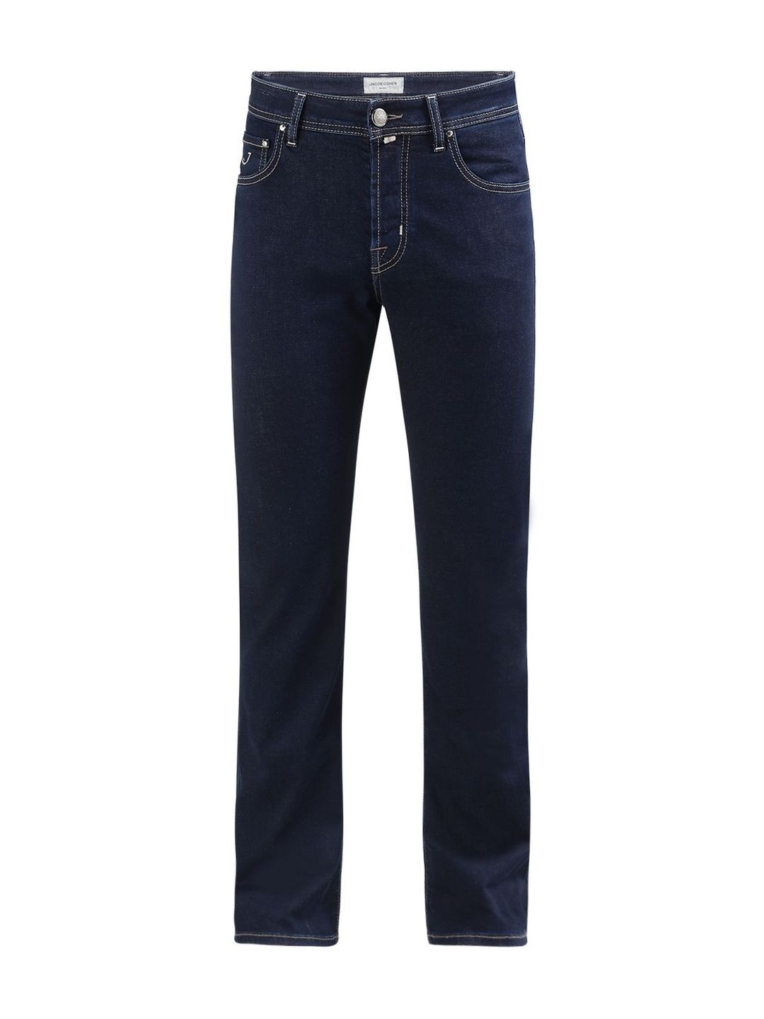 Jacob Cohen Men Dark Wash Luis Weave Patch Light Stretch Jeans-picture-23