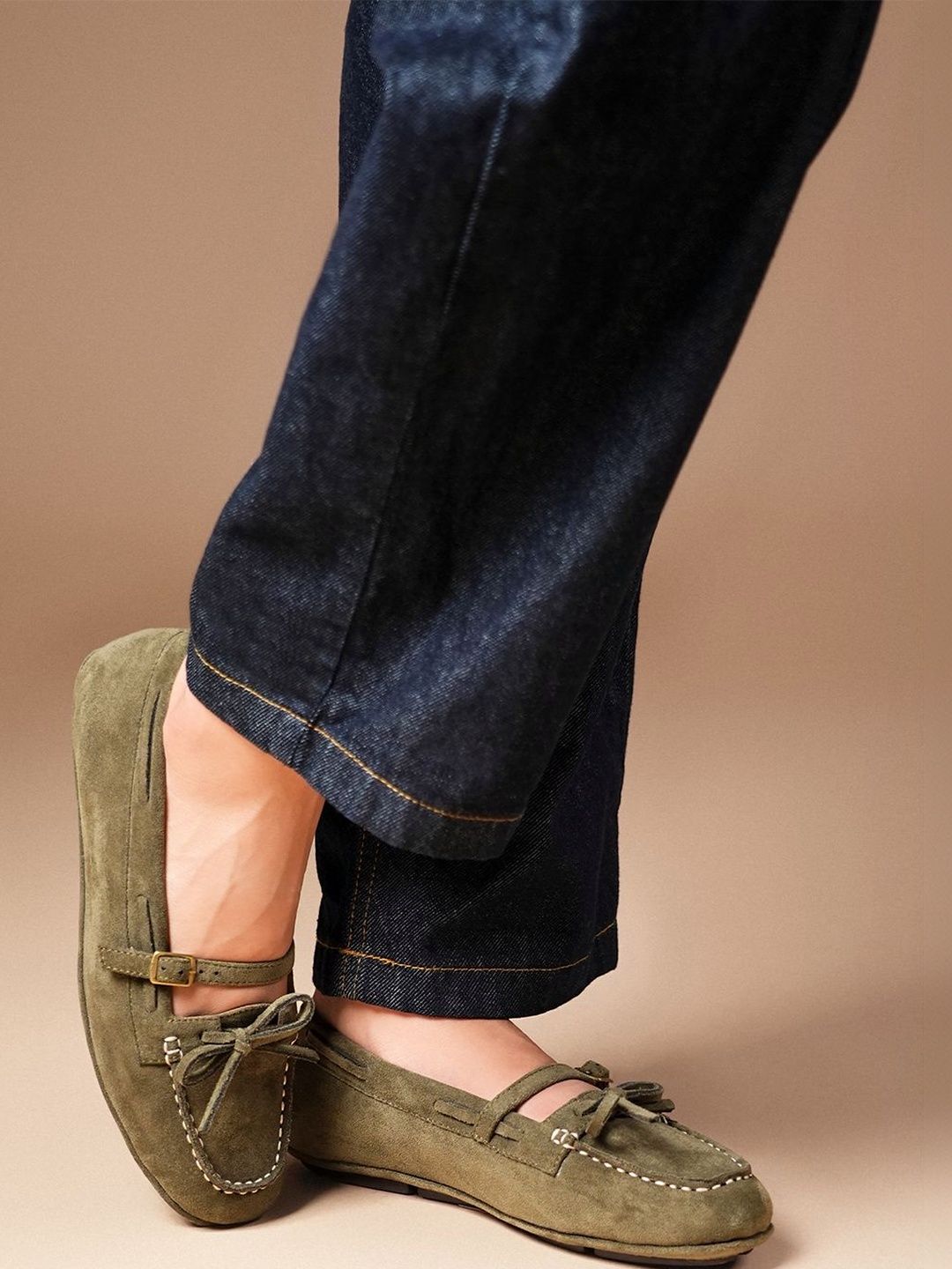 Theater Women Printed Suede Loafers-picture-20