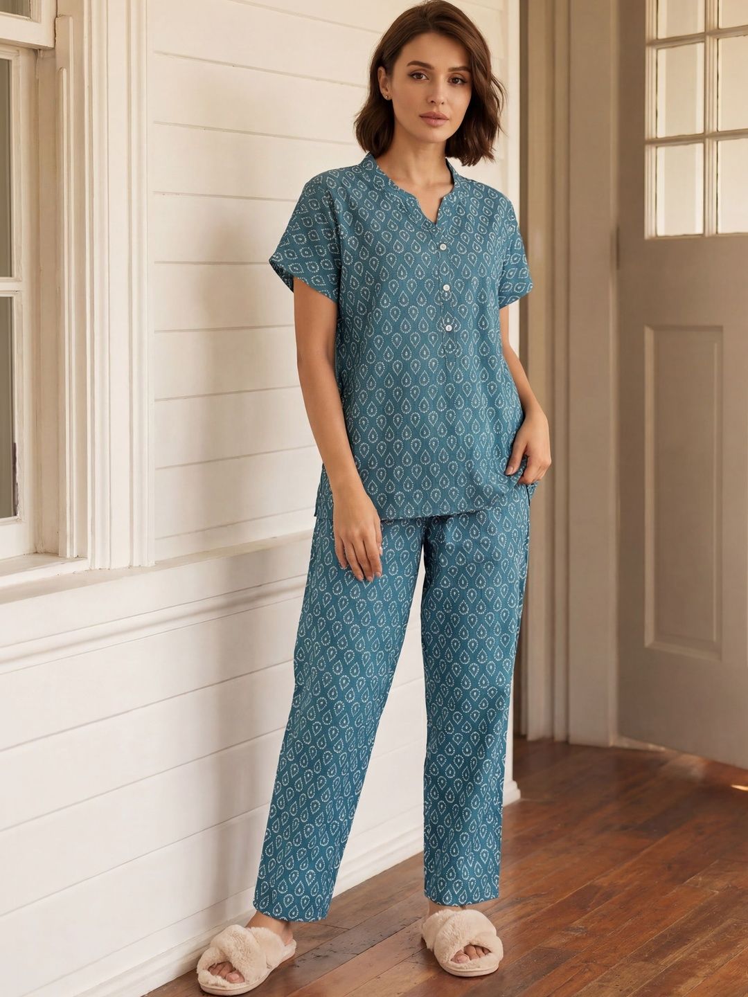 Bannos Swagger Women Printed Night suit-picture-23