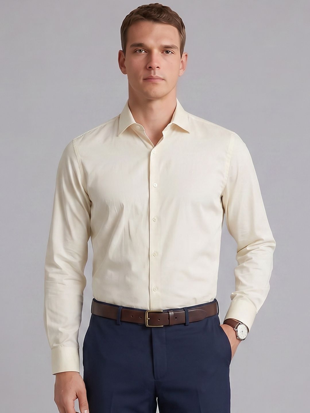 Arrow Pure Cotton Formal Shirt-image-32