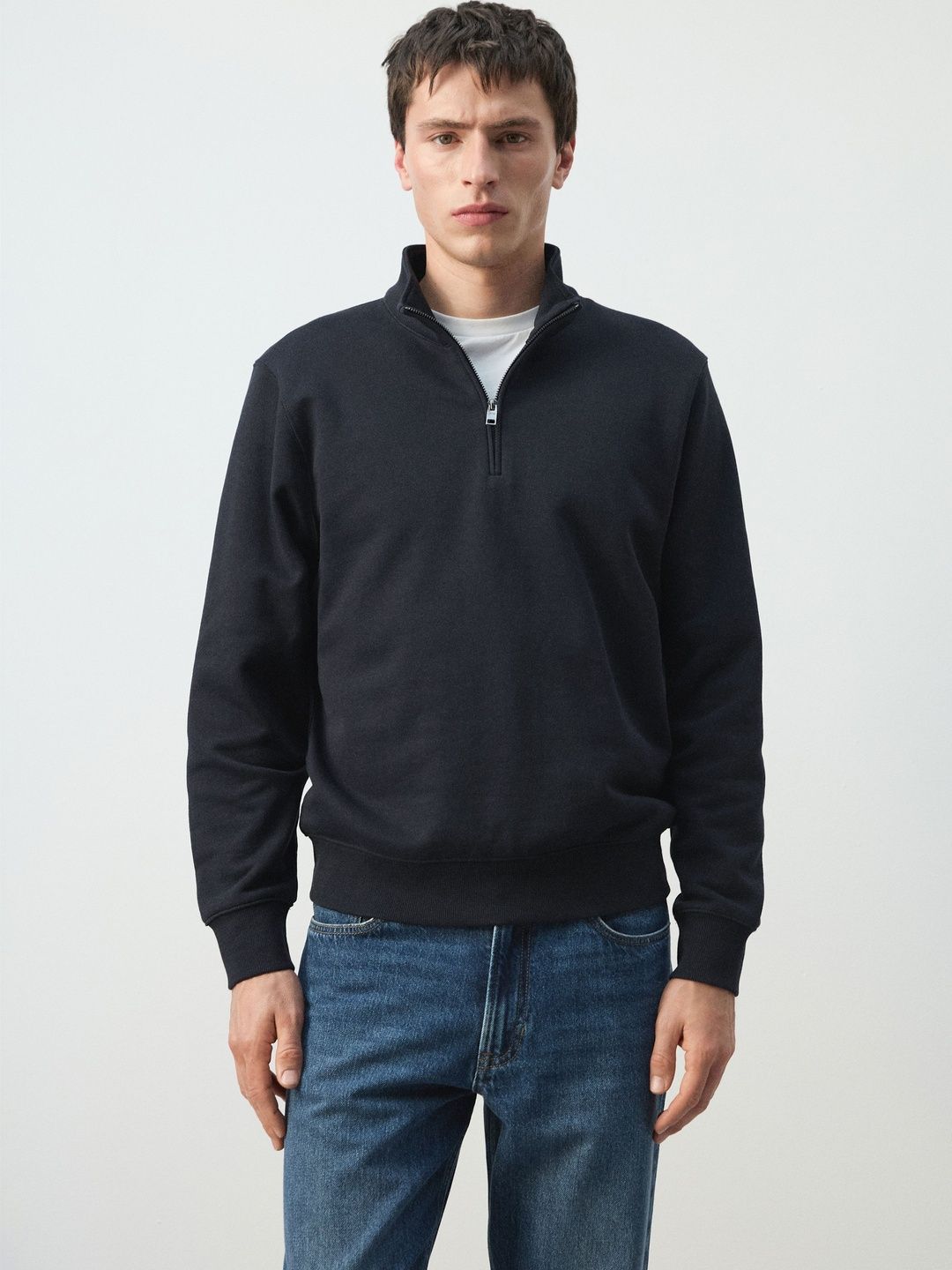 MANGO MAN High Neck Knitted Sweatshirt-picture-37