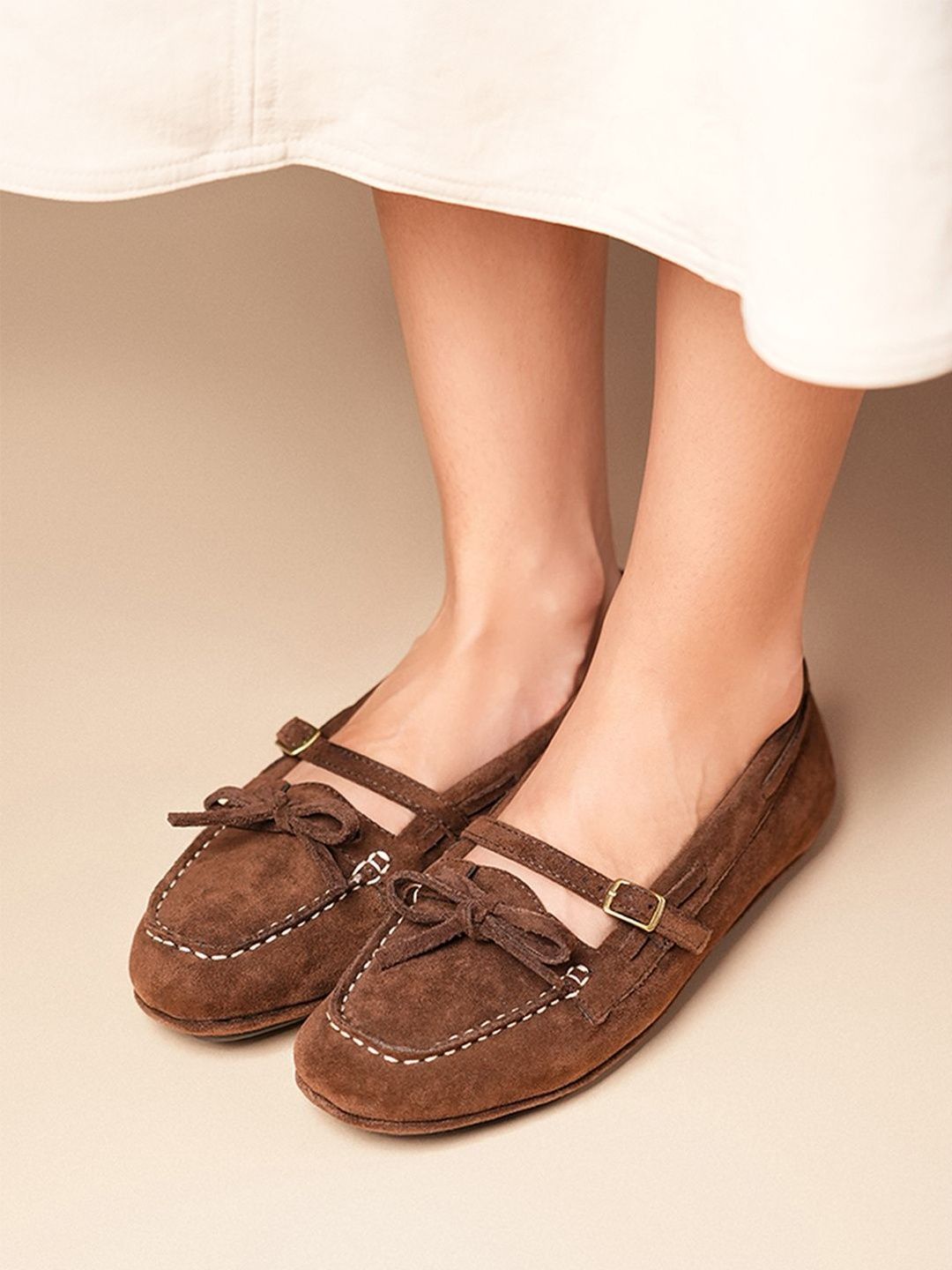 Theater Women Textured Suede Boat Shoes-picture-22