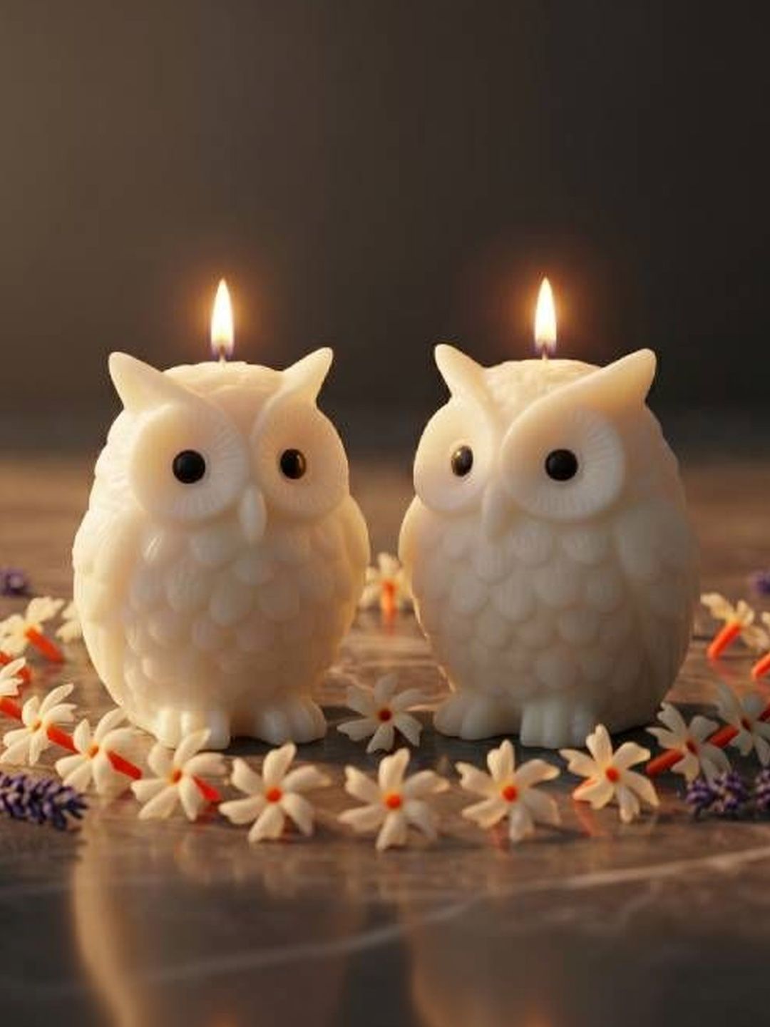 Sugandhit White & Cream-Coloured 2 pieces Candle-image-27