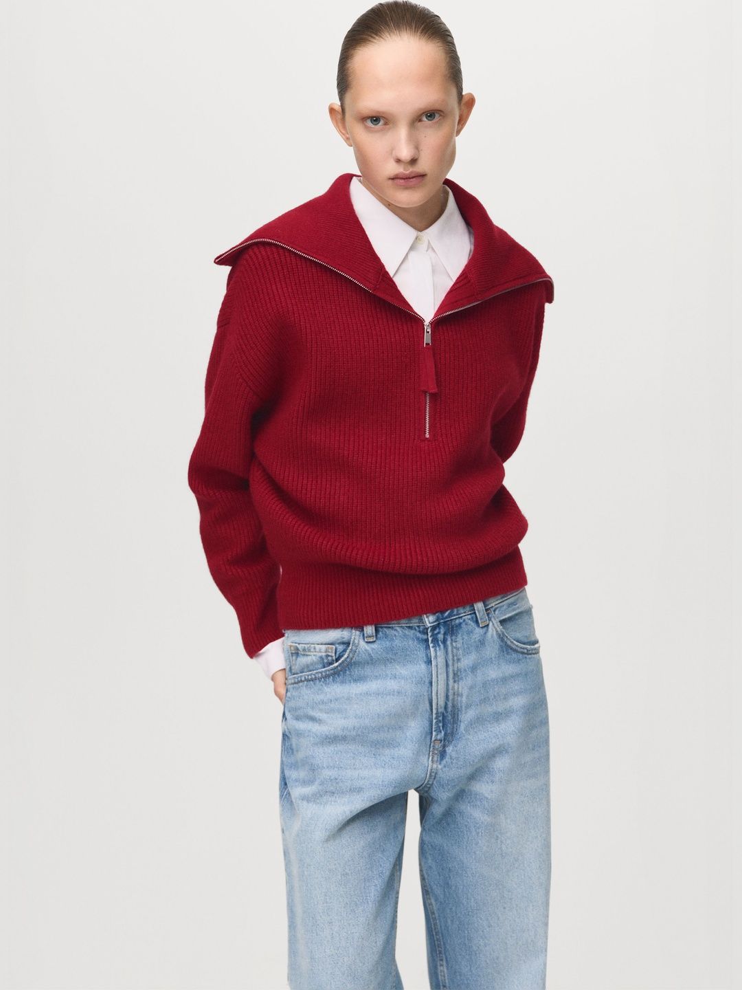 MANGO High Neck Knitted Pullover-picture-22