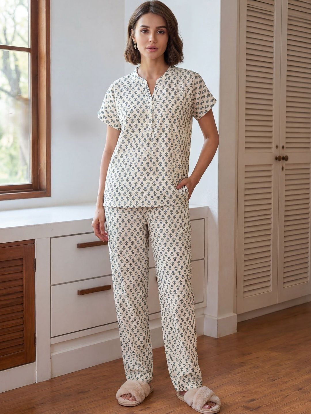 Bannos Swagger Women Printed Night suit-picture-16