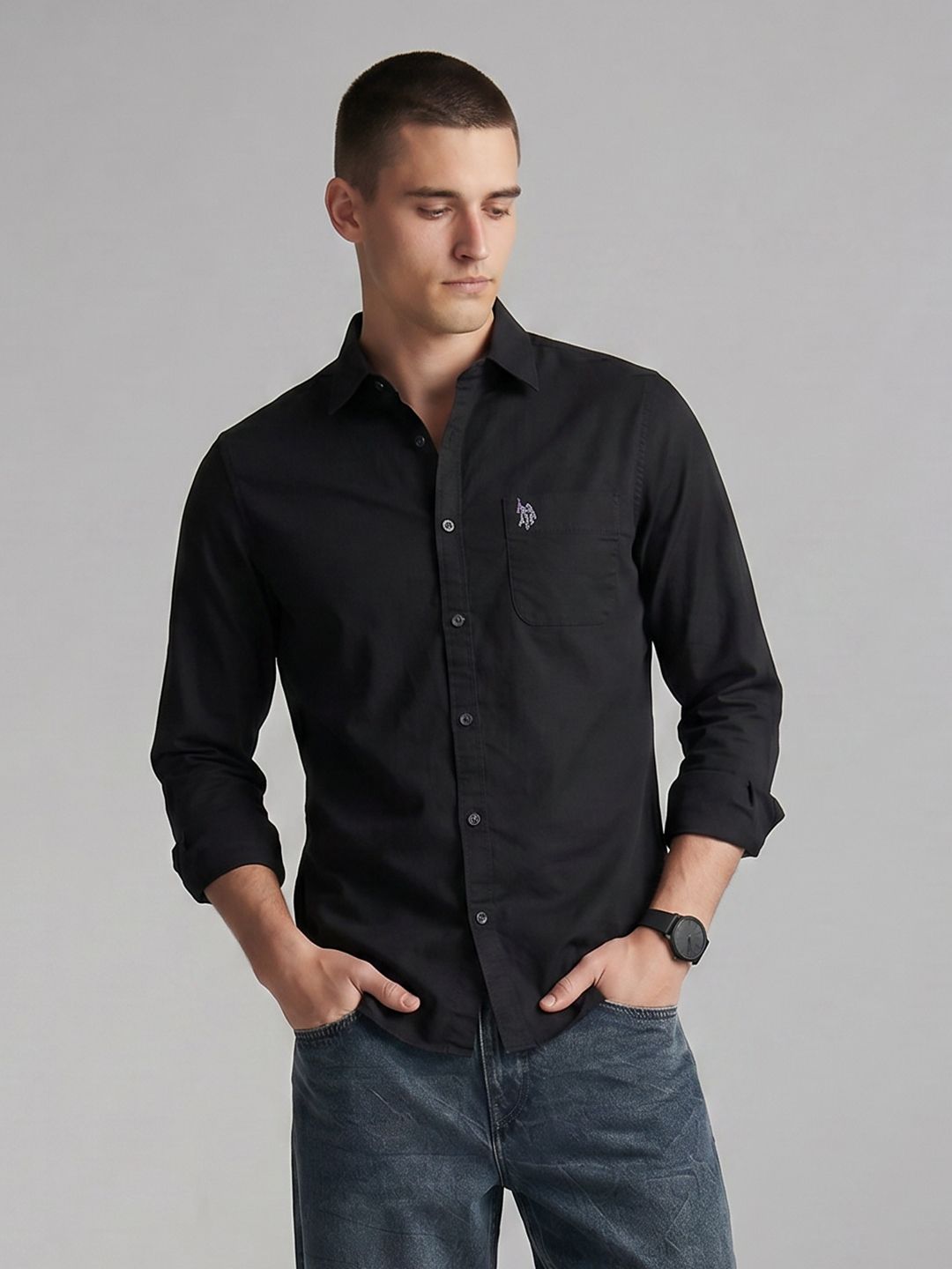 U.S. Polo Assn. Denim Co. Pure Cotton Casual Shirt-picture-23