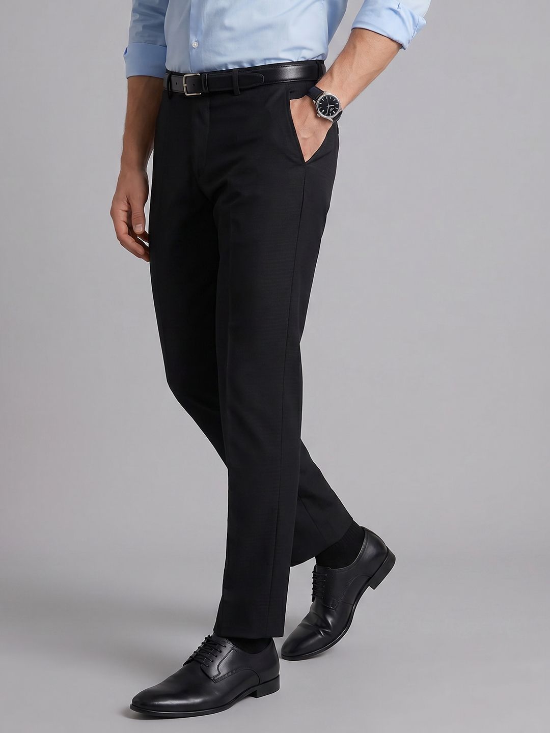 Arrow Men Flat-Front Formal Trousers-picture-21