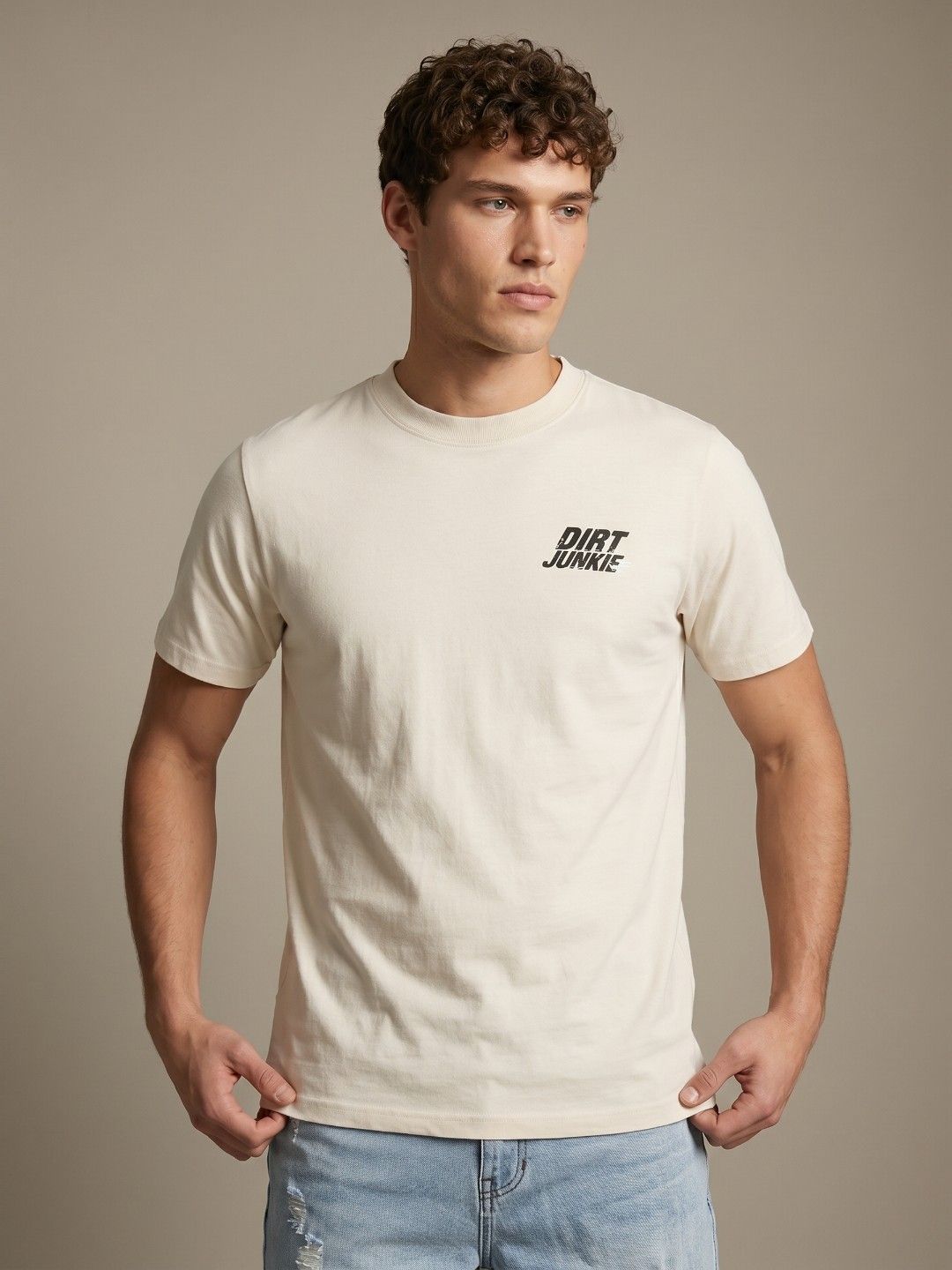 glitchez Typography Printed Relaxed Fit T-shirt-picture-39