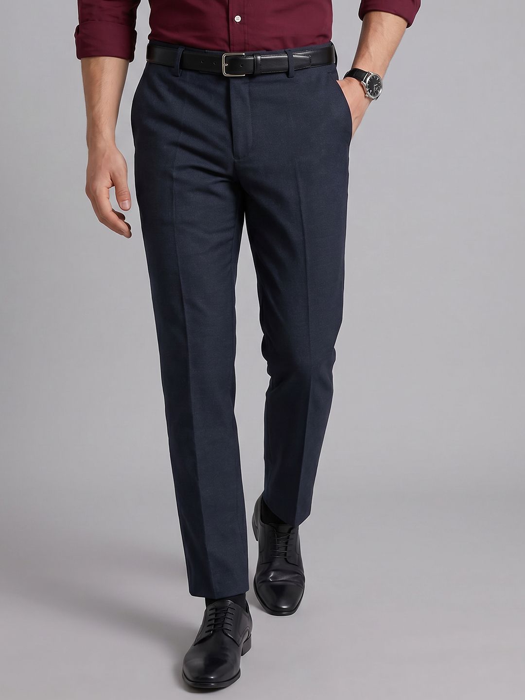 Arrow Men Flat-Front Formal Trousers-picture-20