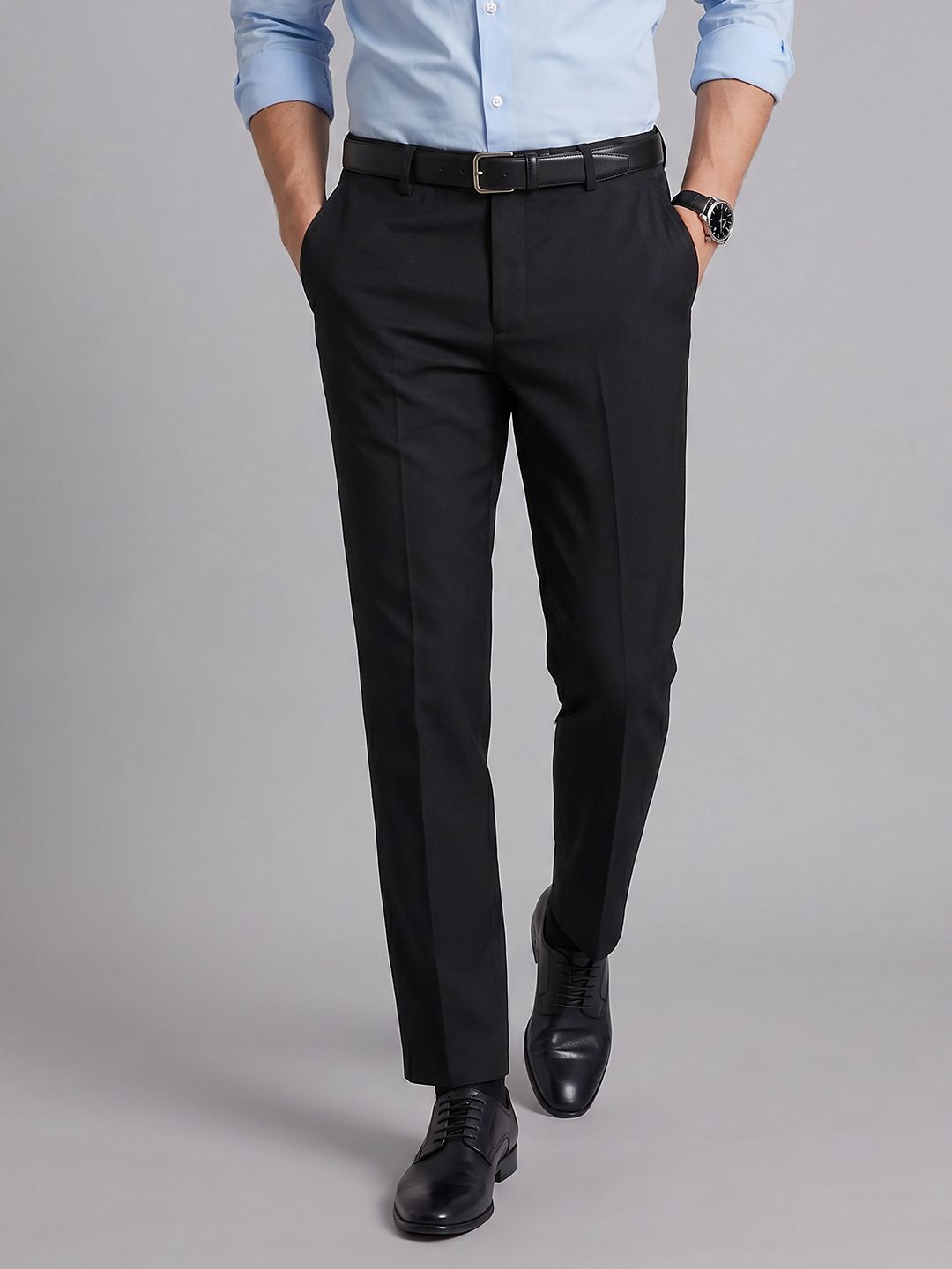Arrow Mid-Rise Cotton Formal Trousers-picture-24