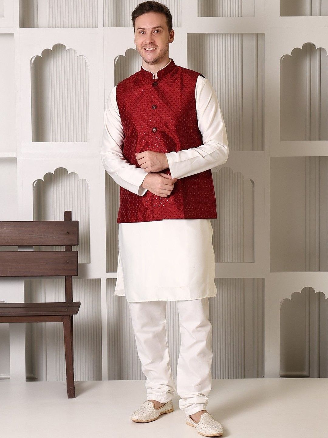 APPIX Embroidered Nehru Jackets-picture-26