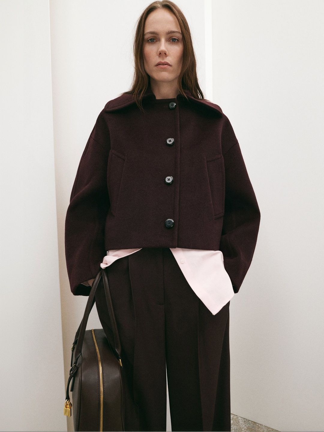 MANGO Spread Collar Tailored Jacket-image-3