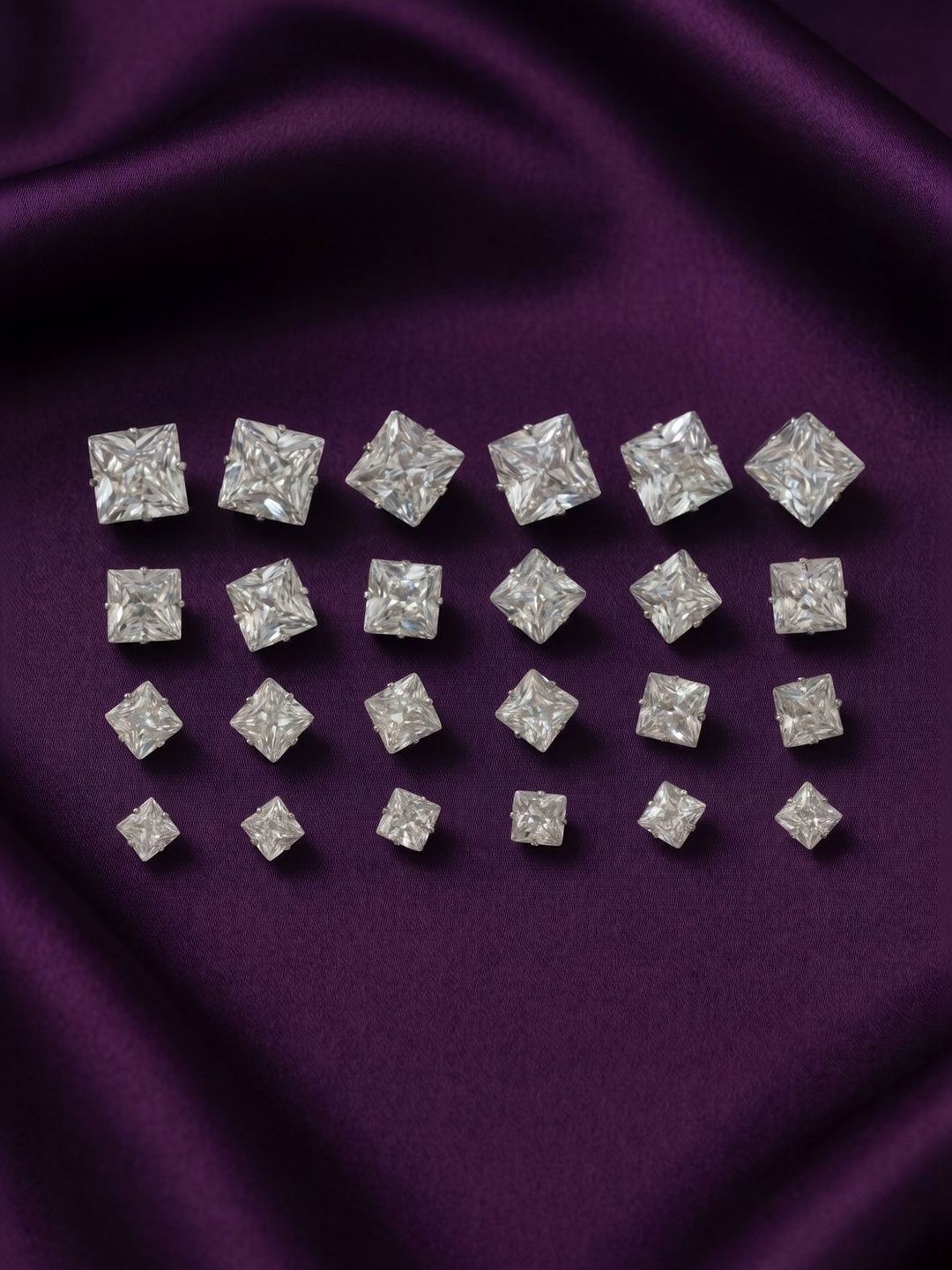 DressBerry Square Studs Earrings-picture-38