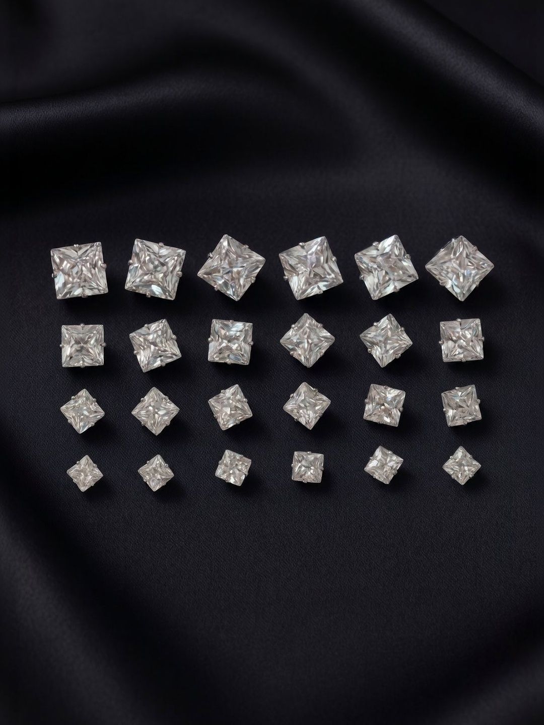 DressBerry Square Studs Earrings-picture-17