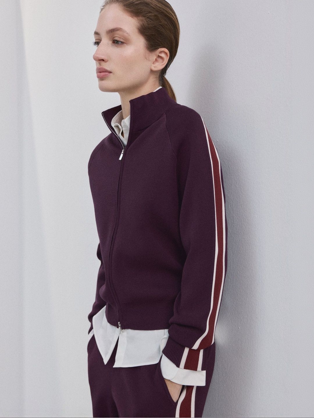 MANGO Contrast Stripe Zip Cardigan-picture-15