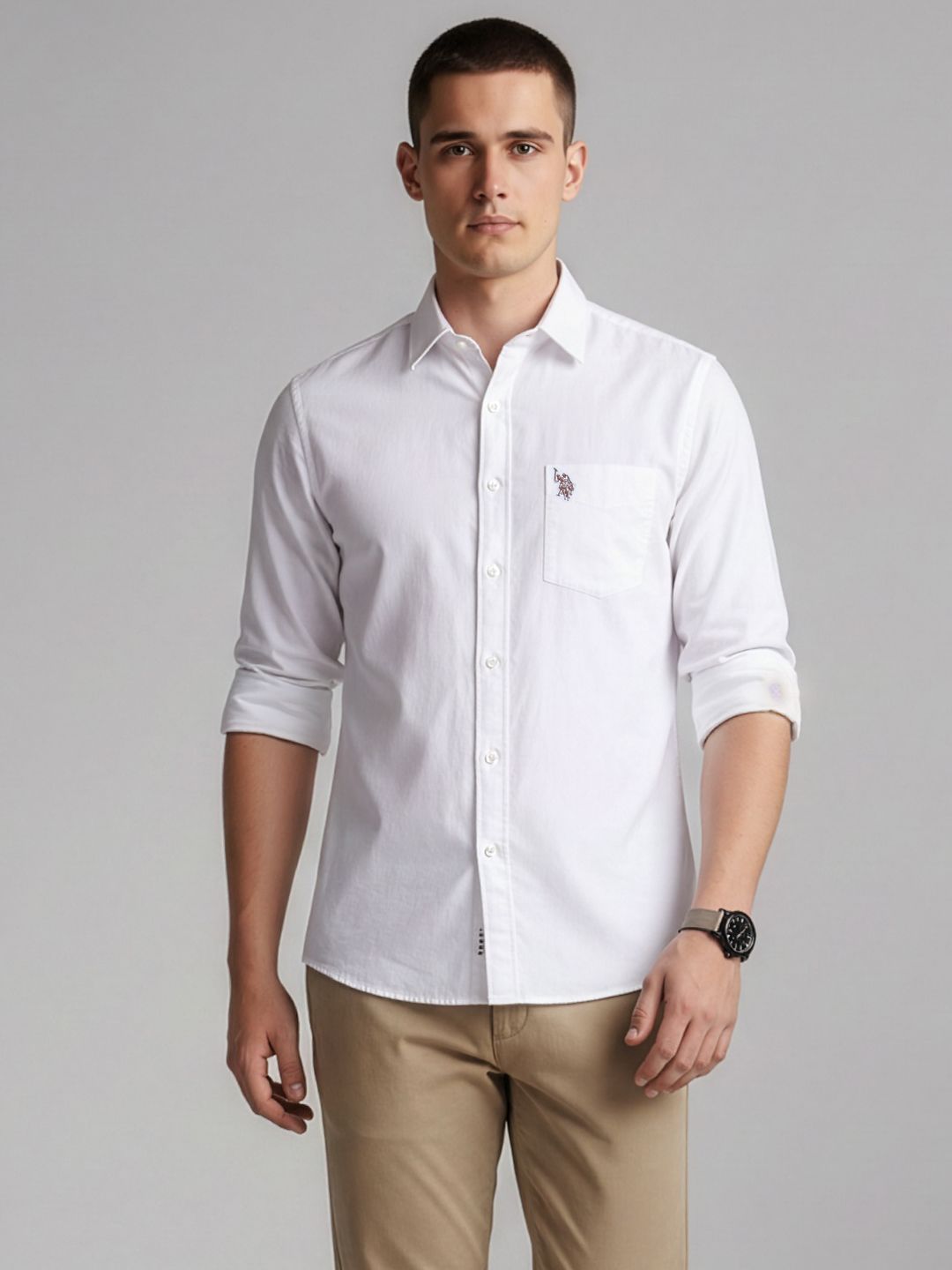 U.S. Polo Assn. Pure Cotton Tailored Fit Casual Shirt-picture-46
