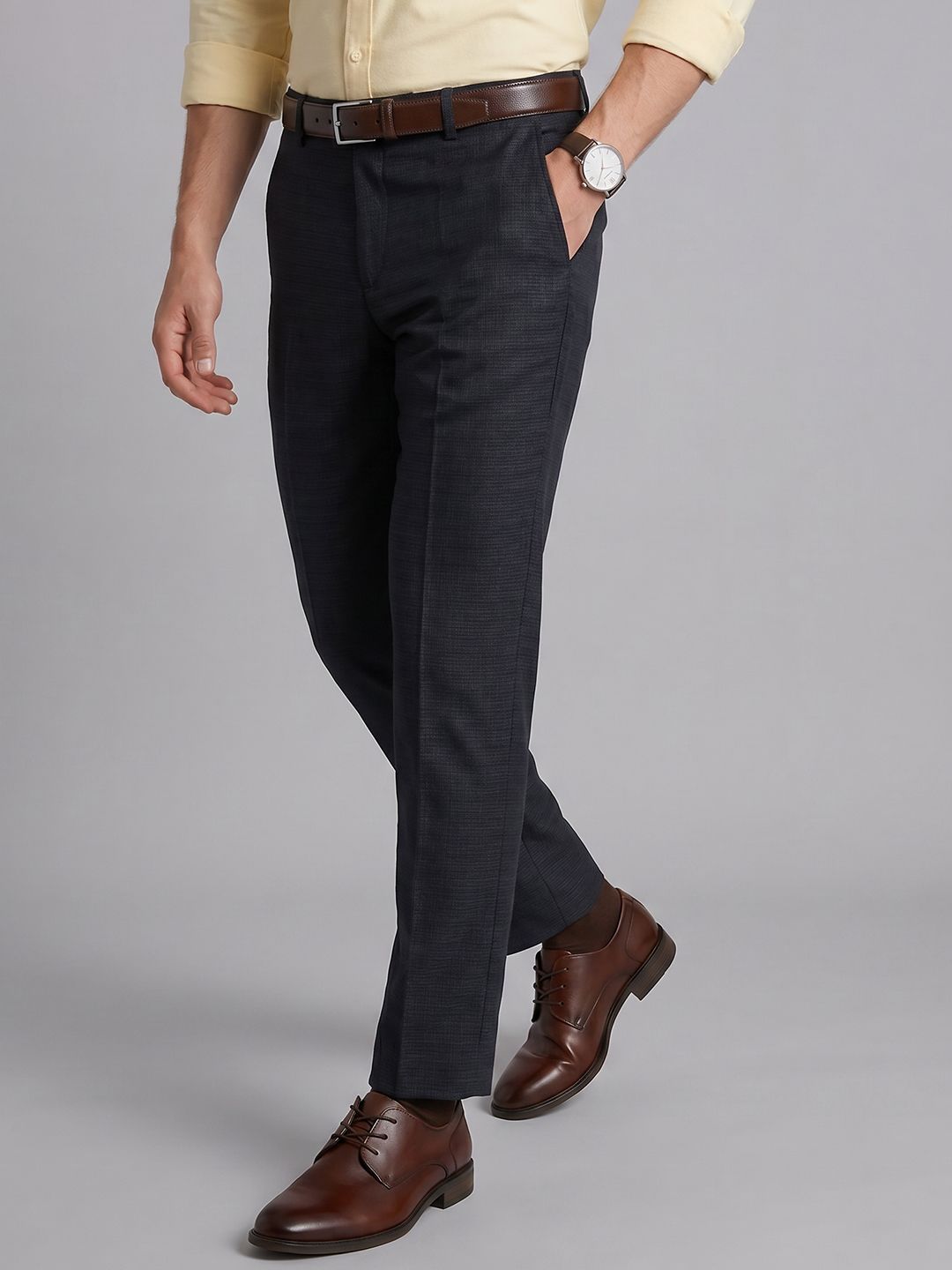 Arrow Men Flat-Front Formal Trousers-picture-41
