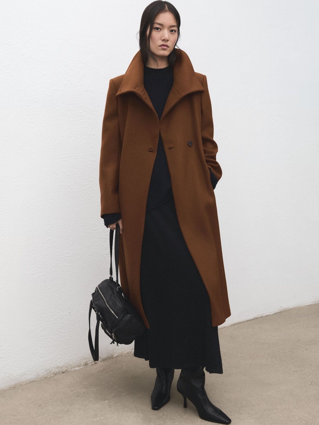 MANGO Mock Collar Long Sleeves OverCoat-picture-12