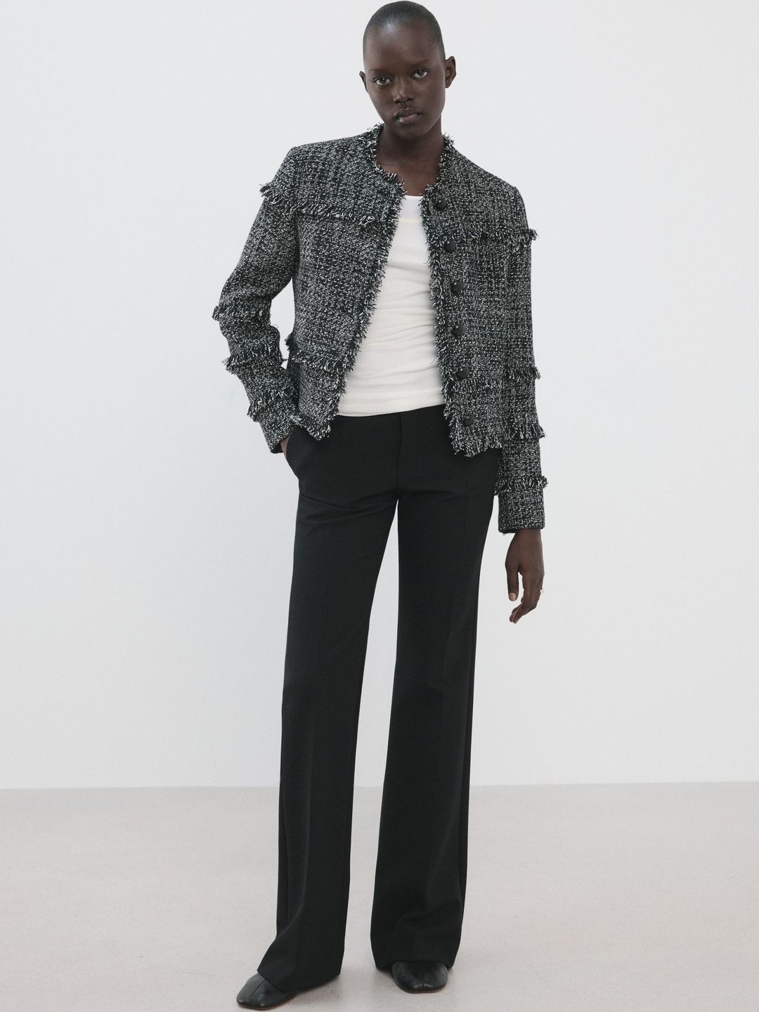 MANGO Self Design Tailored Jacket-image-35