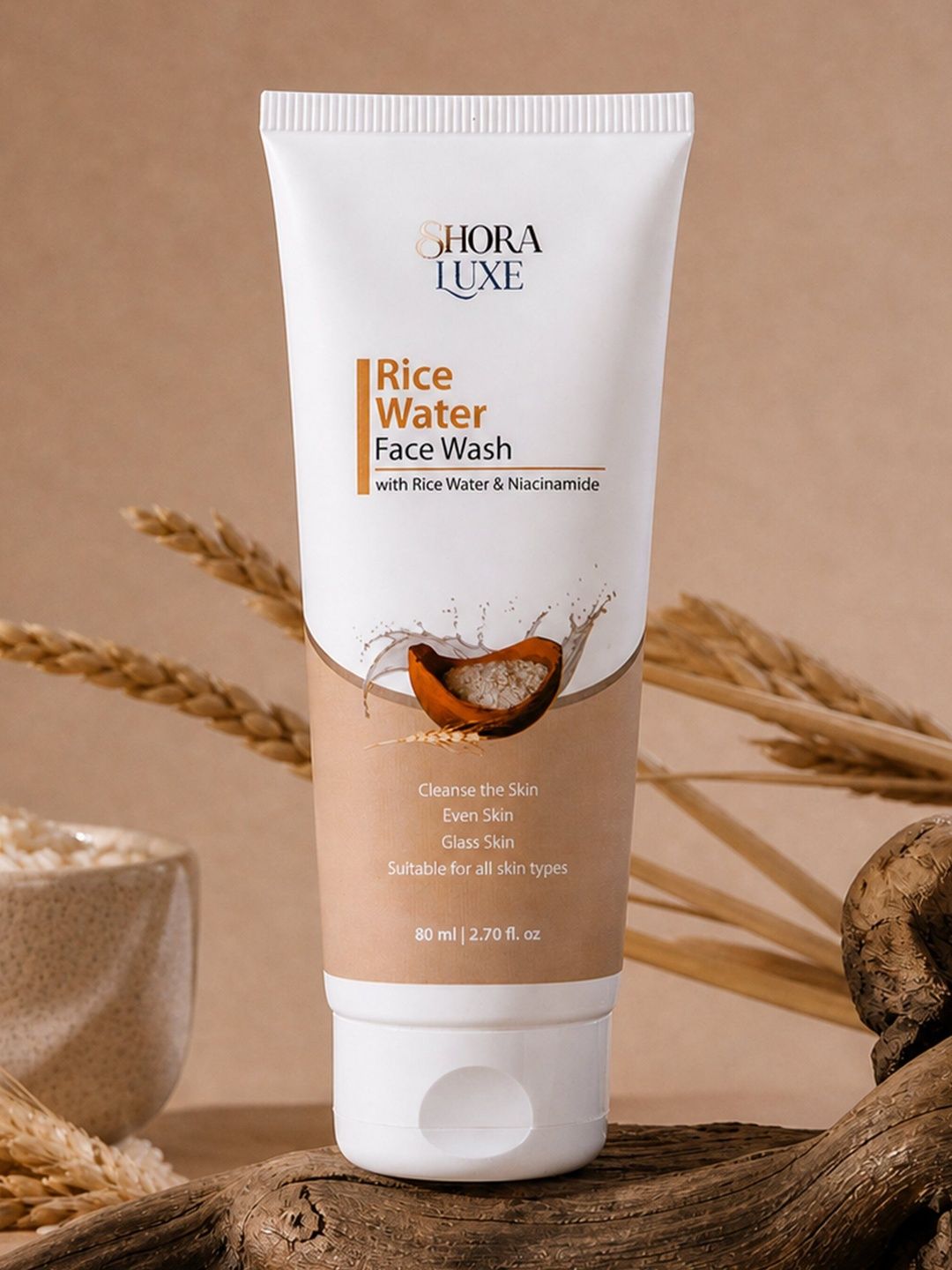 SHORA LUXE Rice Water Face Wash With Niacinamide - 80 ml-image-24