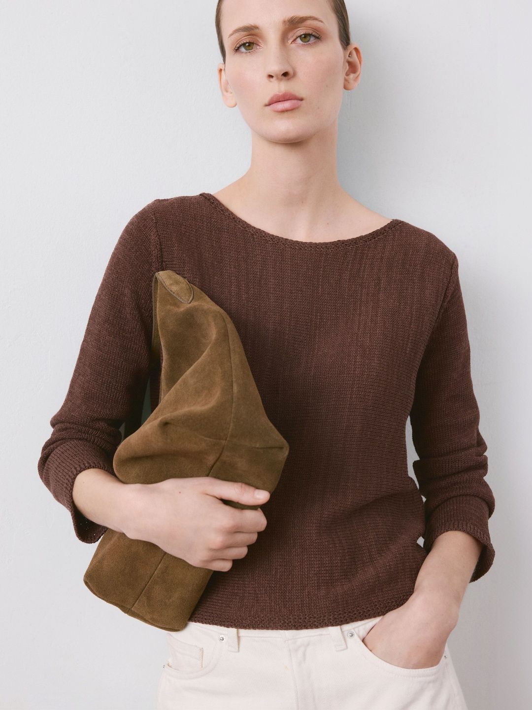 MANGO Round Neck Knitted Pullover-picture-10