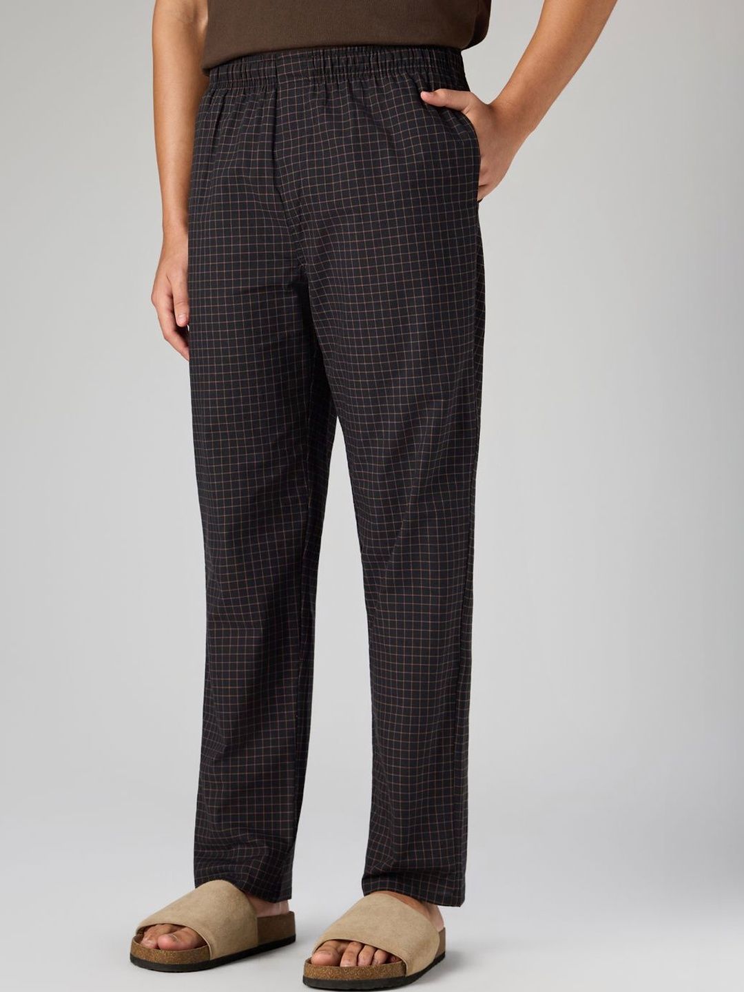XYXX Men Checked Lounge Pants-picture-58