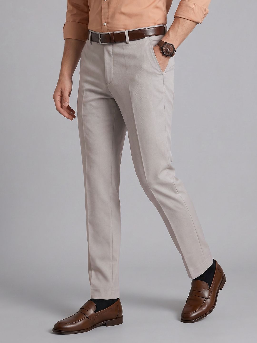 Arrow Men Flat-Front Formal Trousers-picture-10