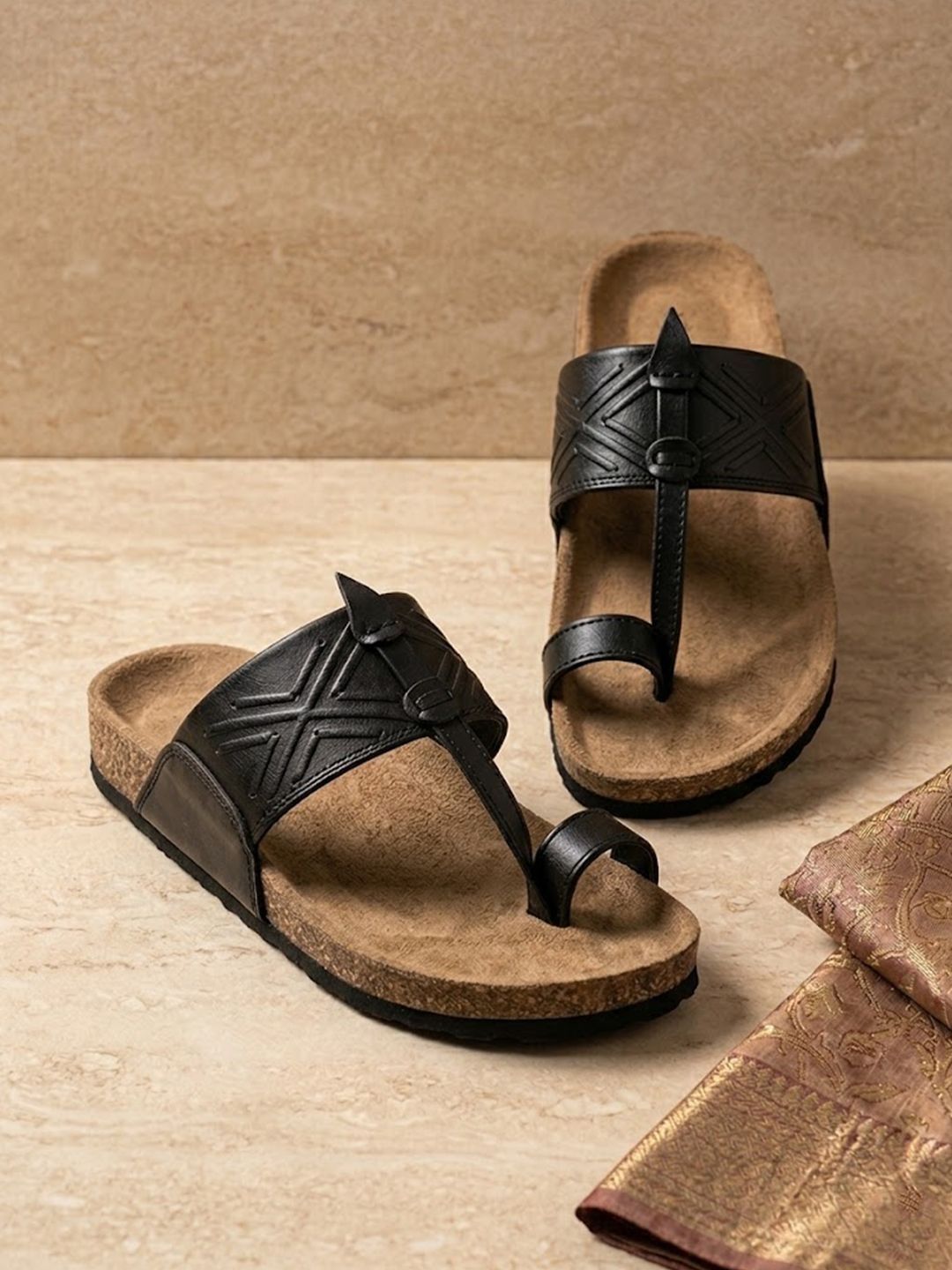 House of Pataudi Men Slip-On Comfort Sandals-picture-58