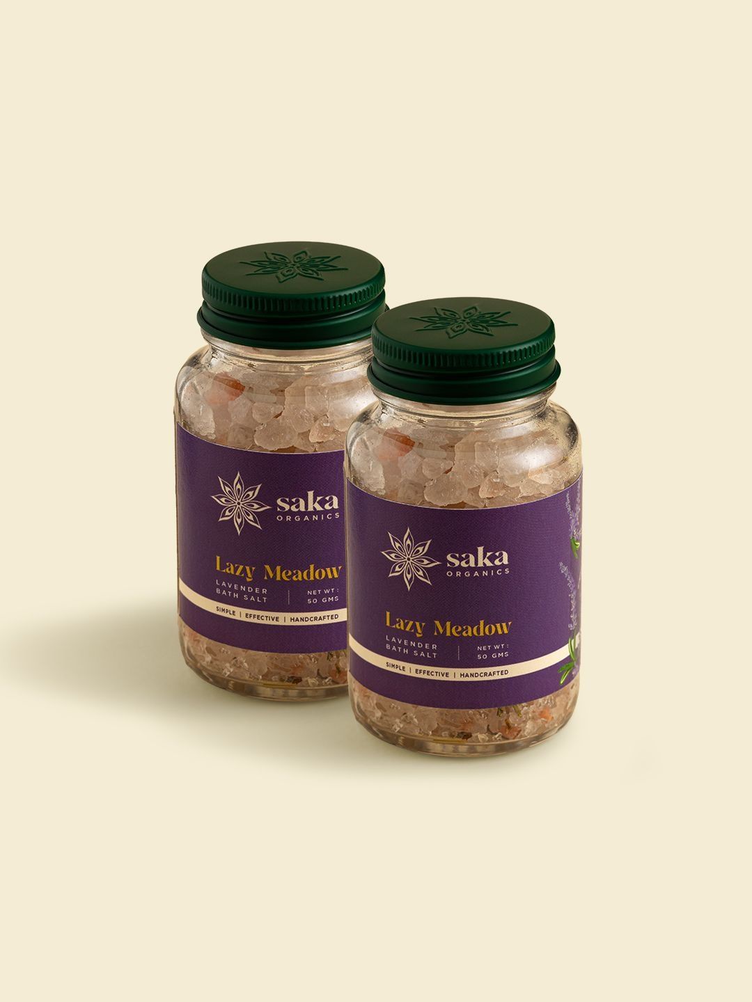 Saka Organics Set Of 2 Meadow Lavender Bath Salt - 50 g Each-picture-27