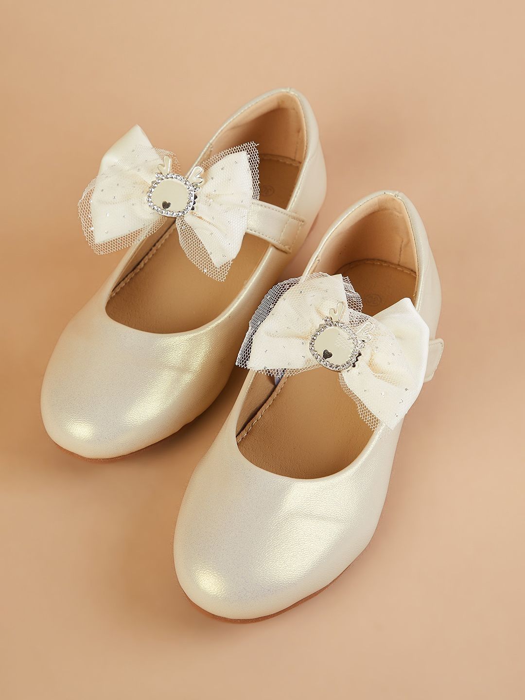 Fame Forever by Lifestyle Girls Embellished Round Toe Slip-On Ballerinas-picture-19