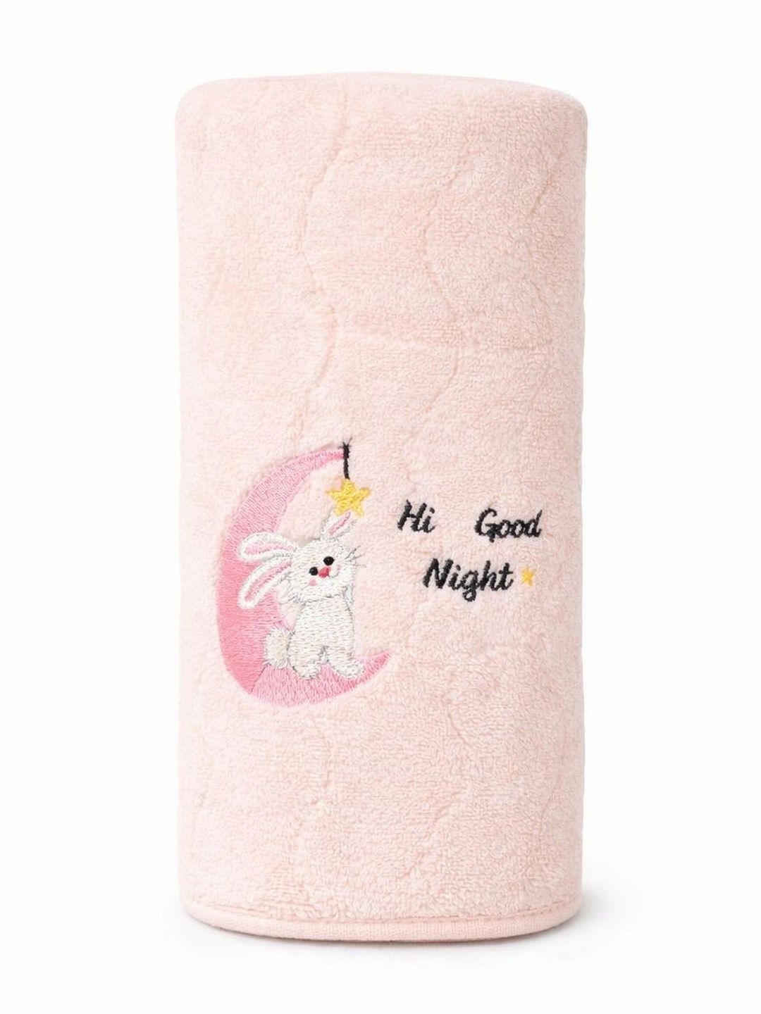 Sweet Pockets Pink & Pink 1 Printed Cotton 300 GSM Bath Towel-image-30