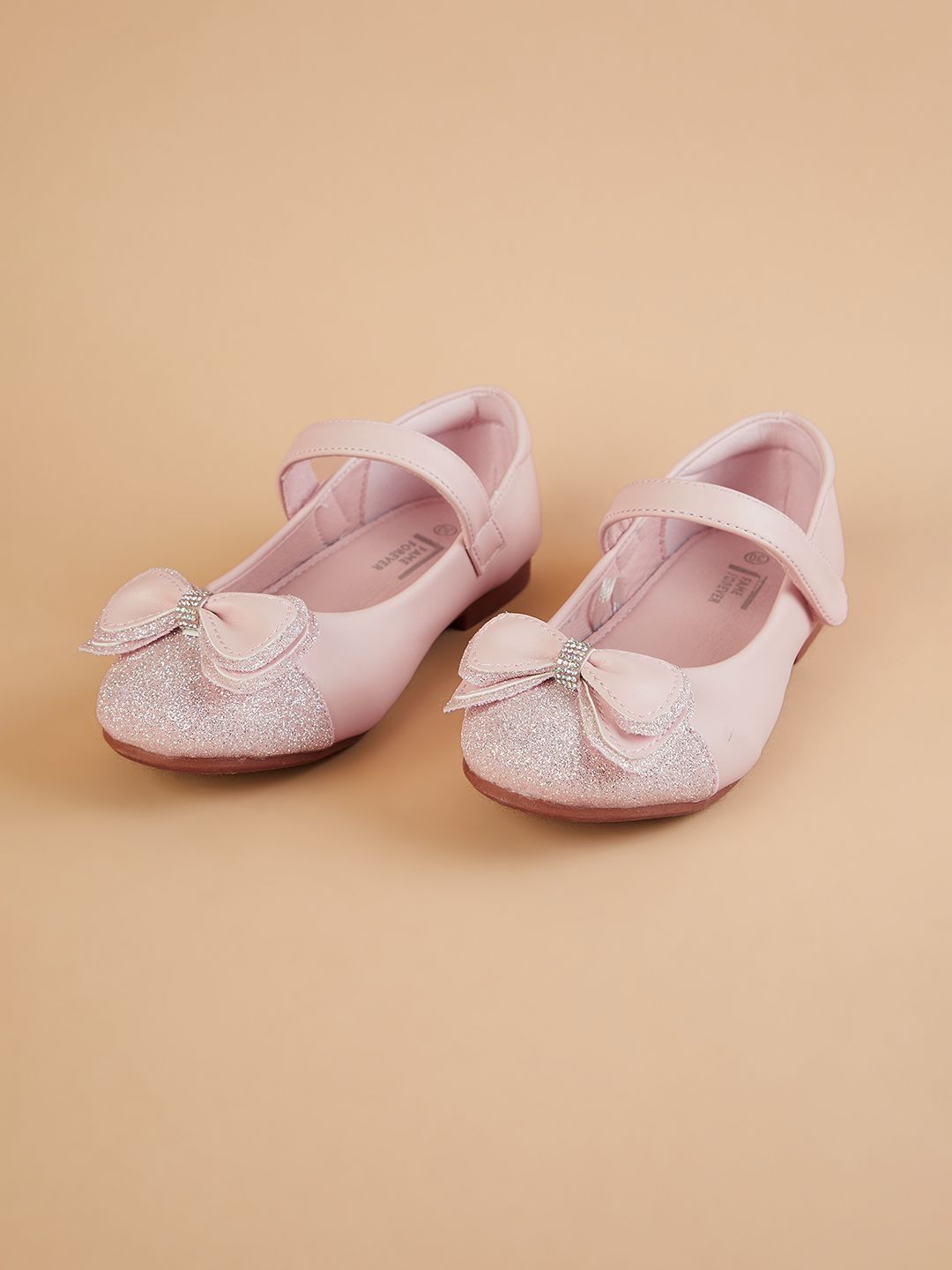Fame Forever by Lifestyle Girls Embellished Round Toe Velcro Ballerinas-picture-42