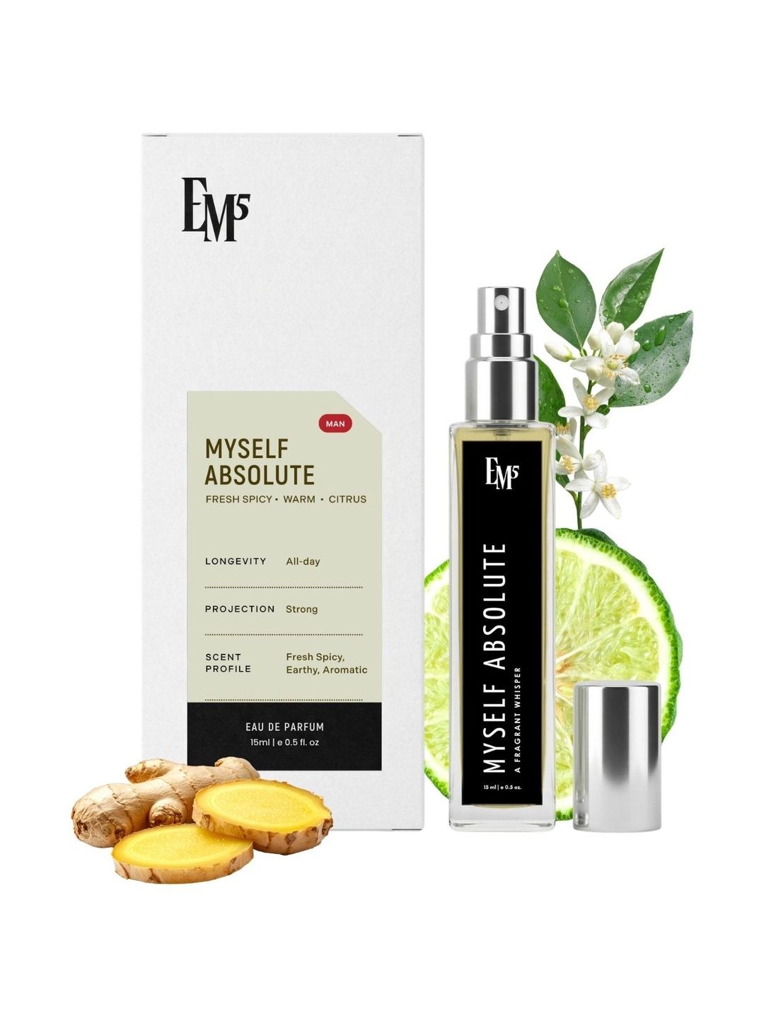 EM5 Men Myself Absolute Long Lasting Eau De Parfum - 15ml-picture-35
