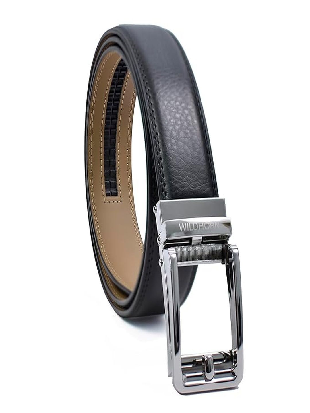 WildHorn Men Textured Leather Belt-picture-22