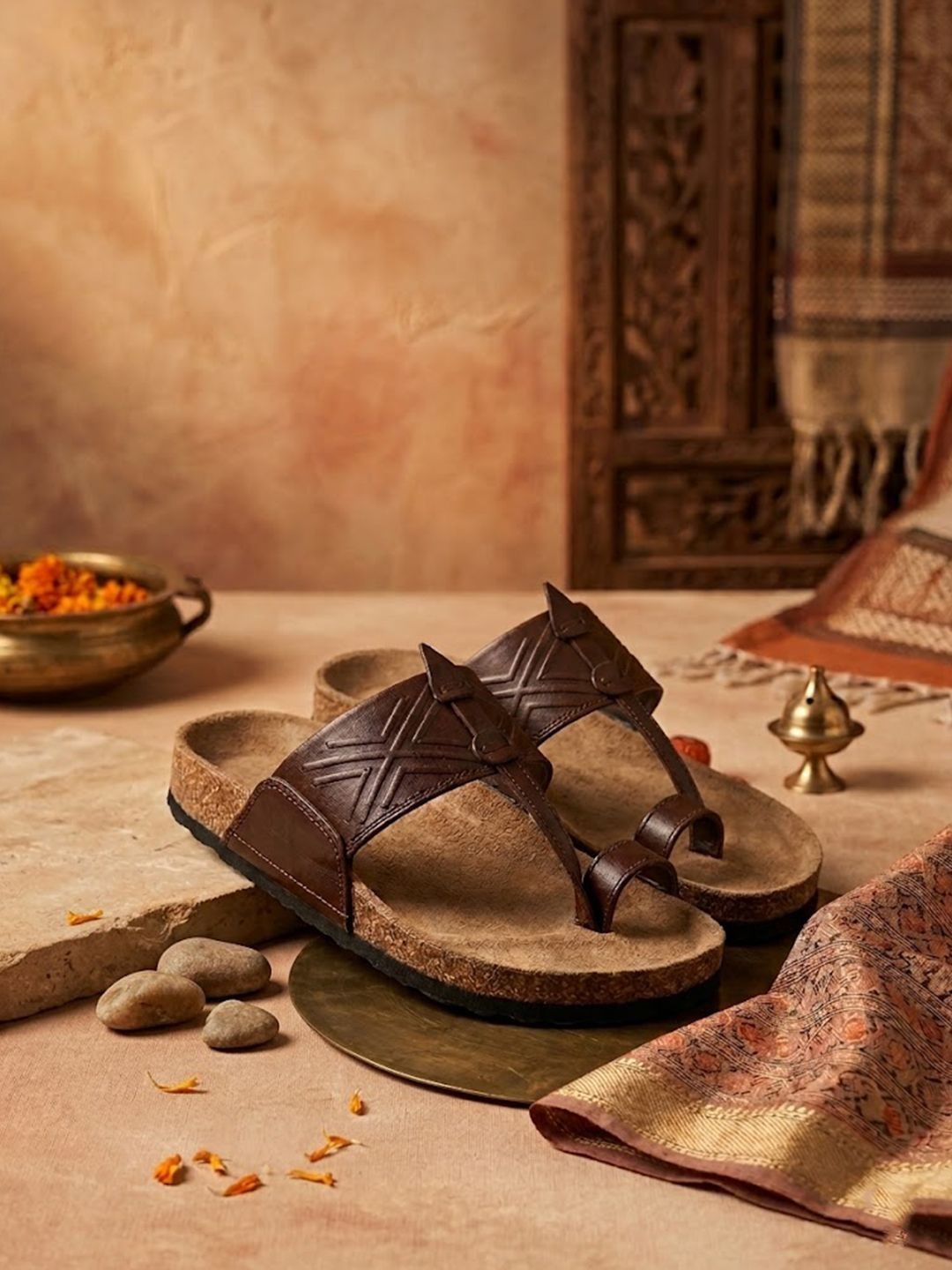 House of Pataudi Men Slip-On Comfort Sandals-picture-34